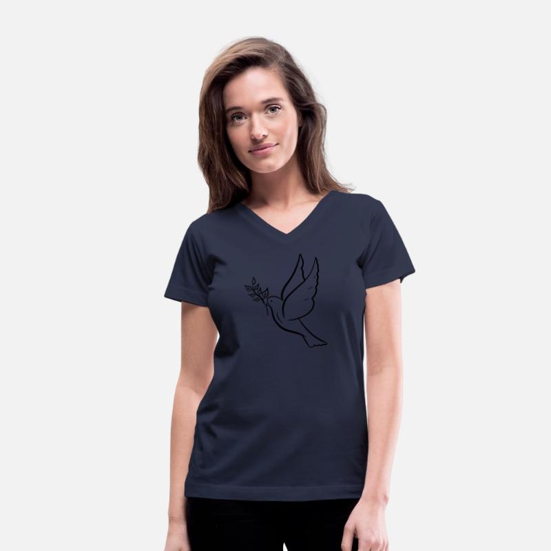 Dove of peace with olive branch drawing Hand drawn