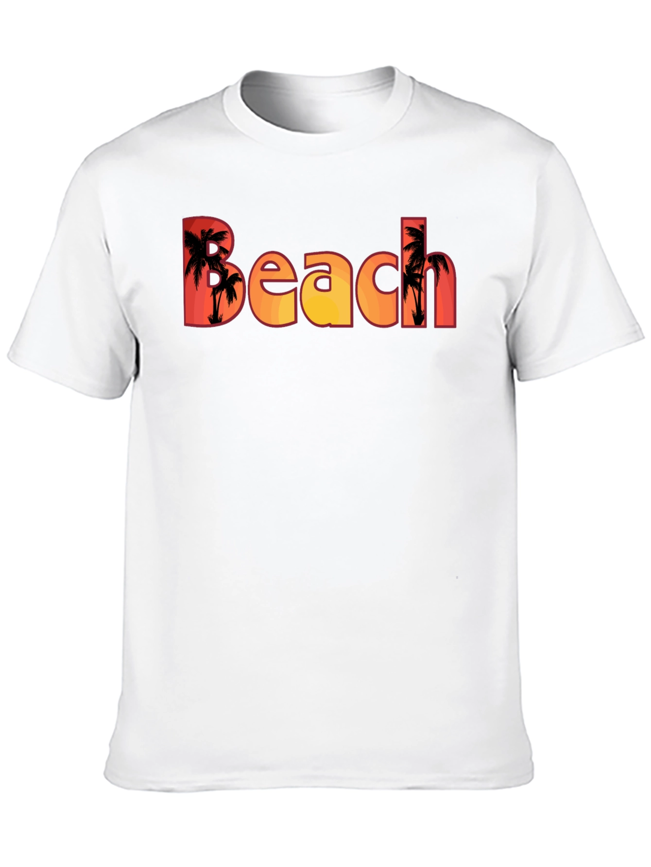Beach Palm Tree Graphic T-Shirt - Island Vibes