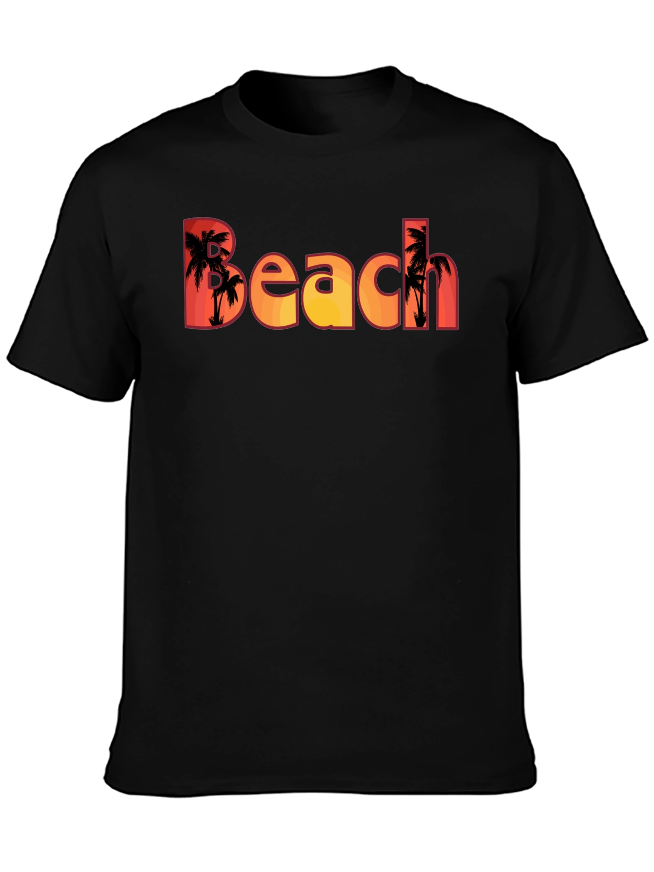 Beach Palm Tree Graphic T-Shirt - Island Vibes