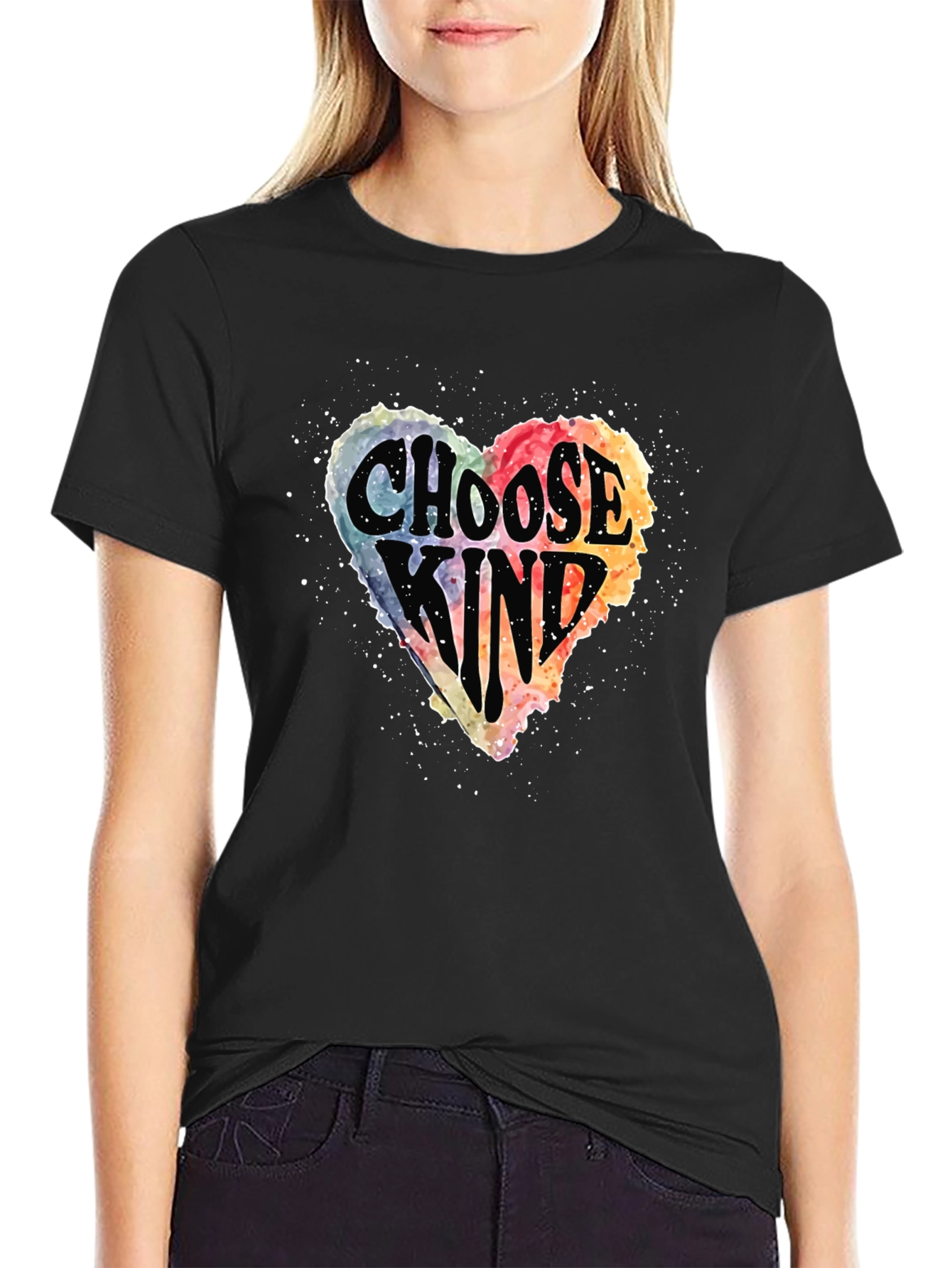 Choose Kind Graphic Tee - Black Cotton T-Shirt