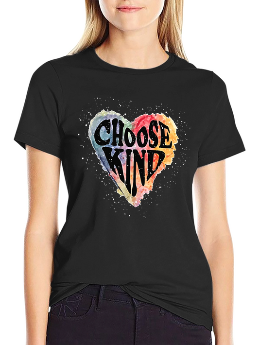 Choose Kind Graphic Tee - Black Cotton T-Shirt