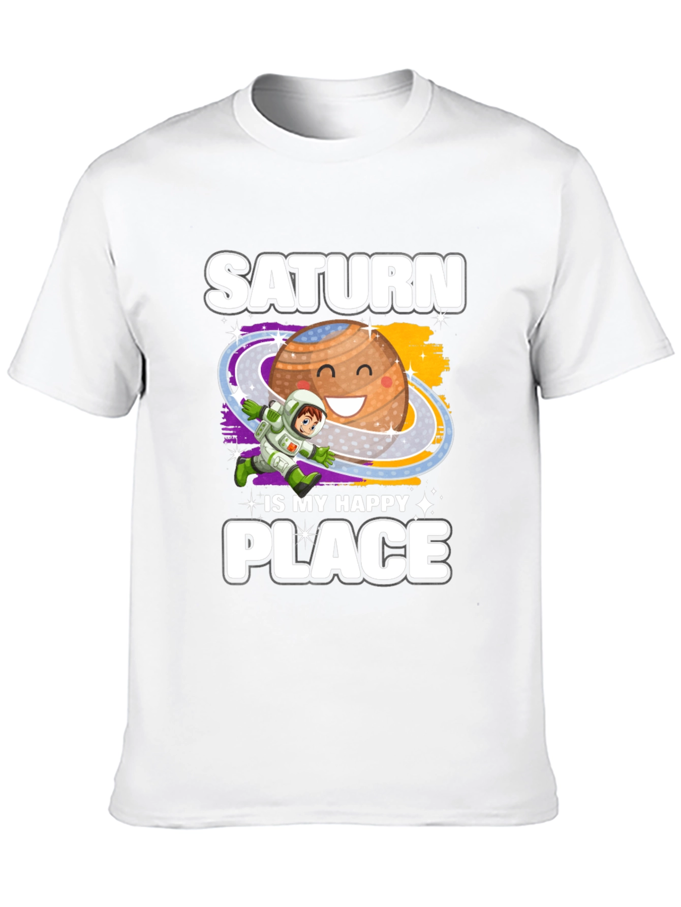 Saturn Is My Happy Place Graphic T-Shirt