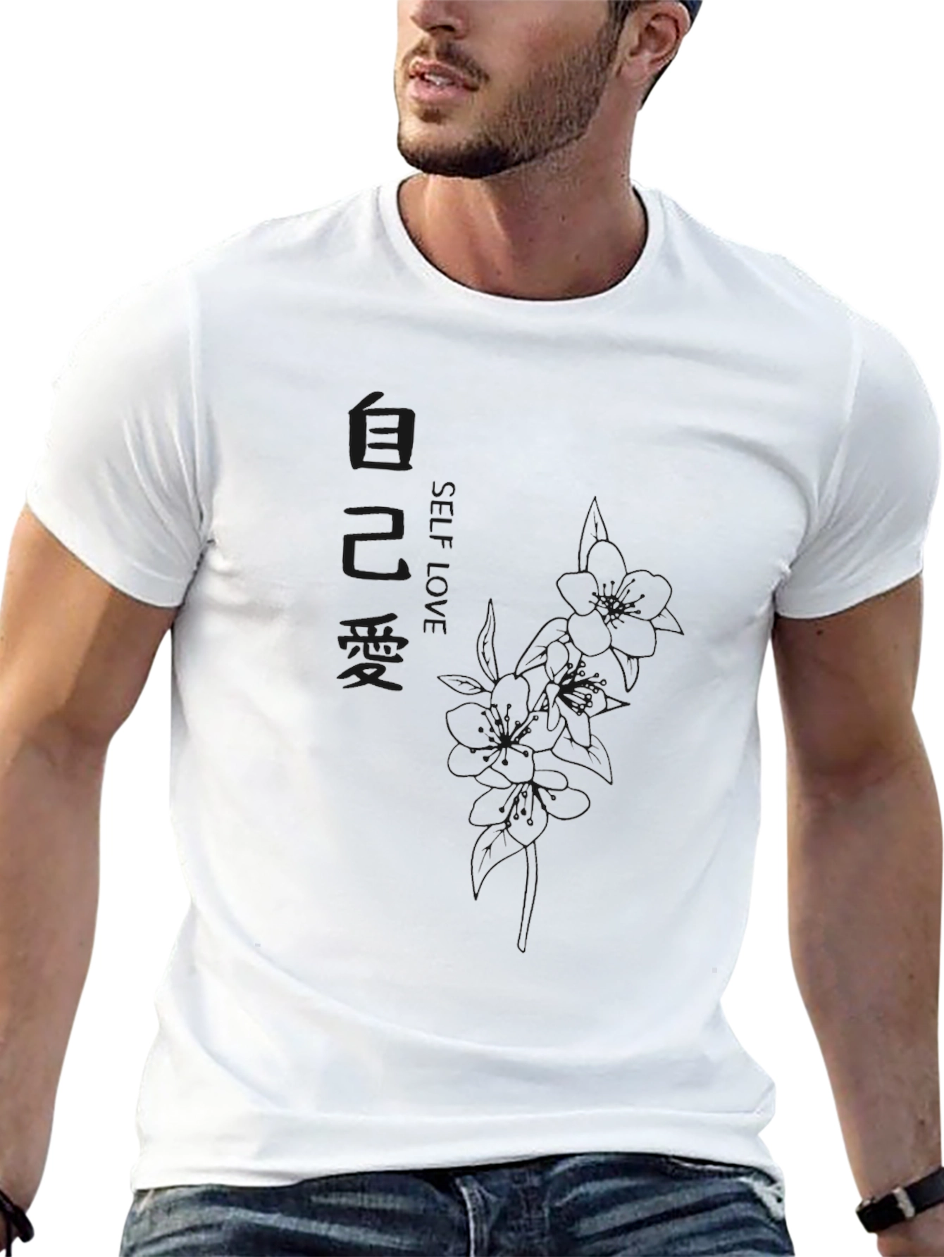 Mens Basic Black Crew Neck T-Shirt
