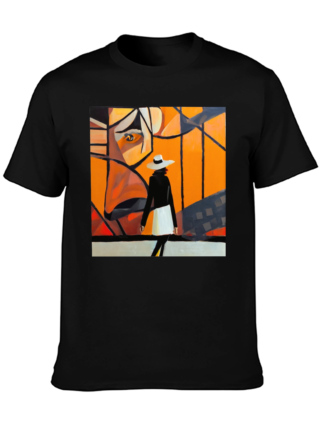 Abstract Art Black T-Shirt - Stylish Graphic Tee