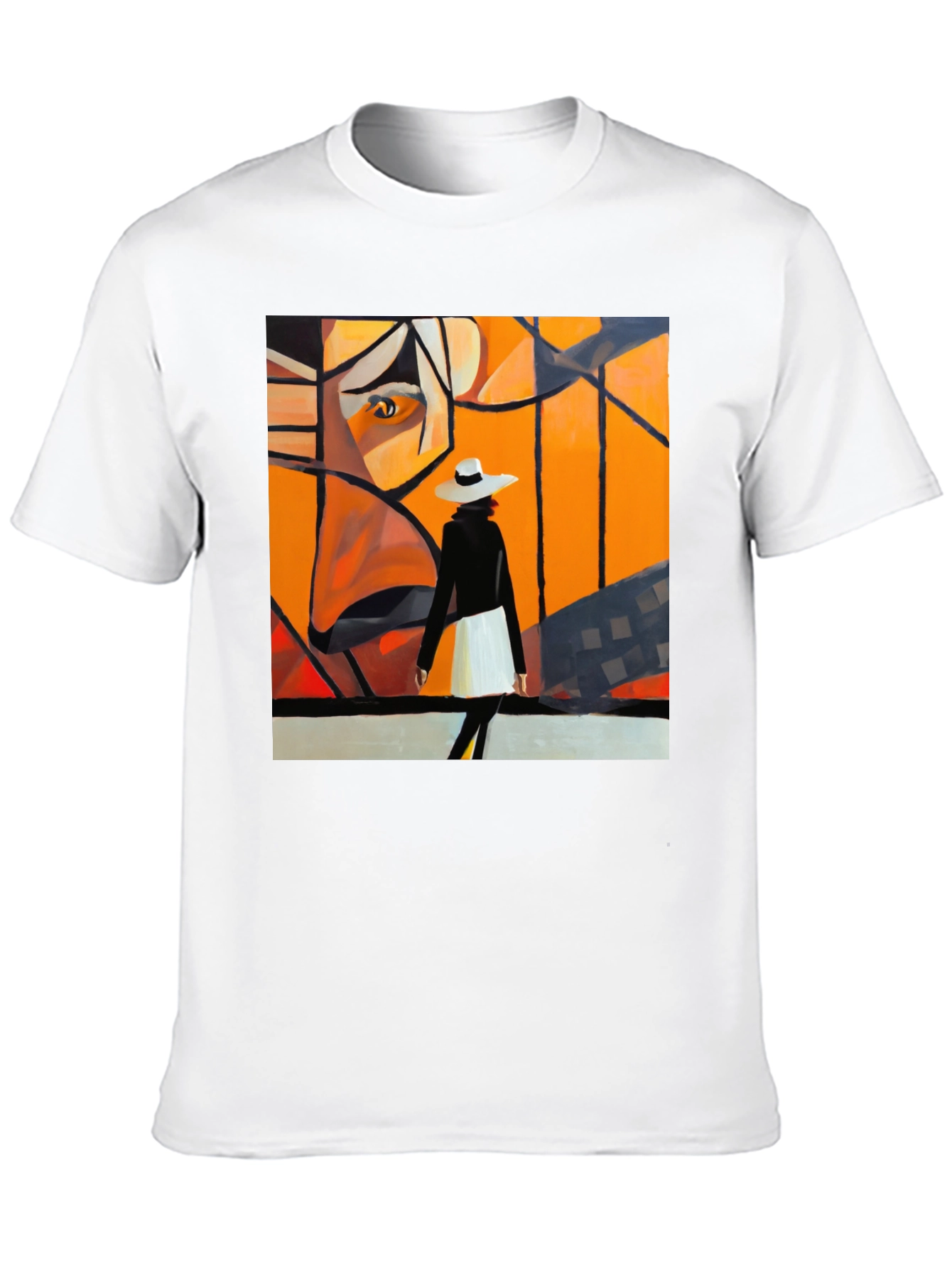 Abstract Art Black T-Shirt - Stylish Graphic Tee