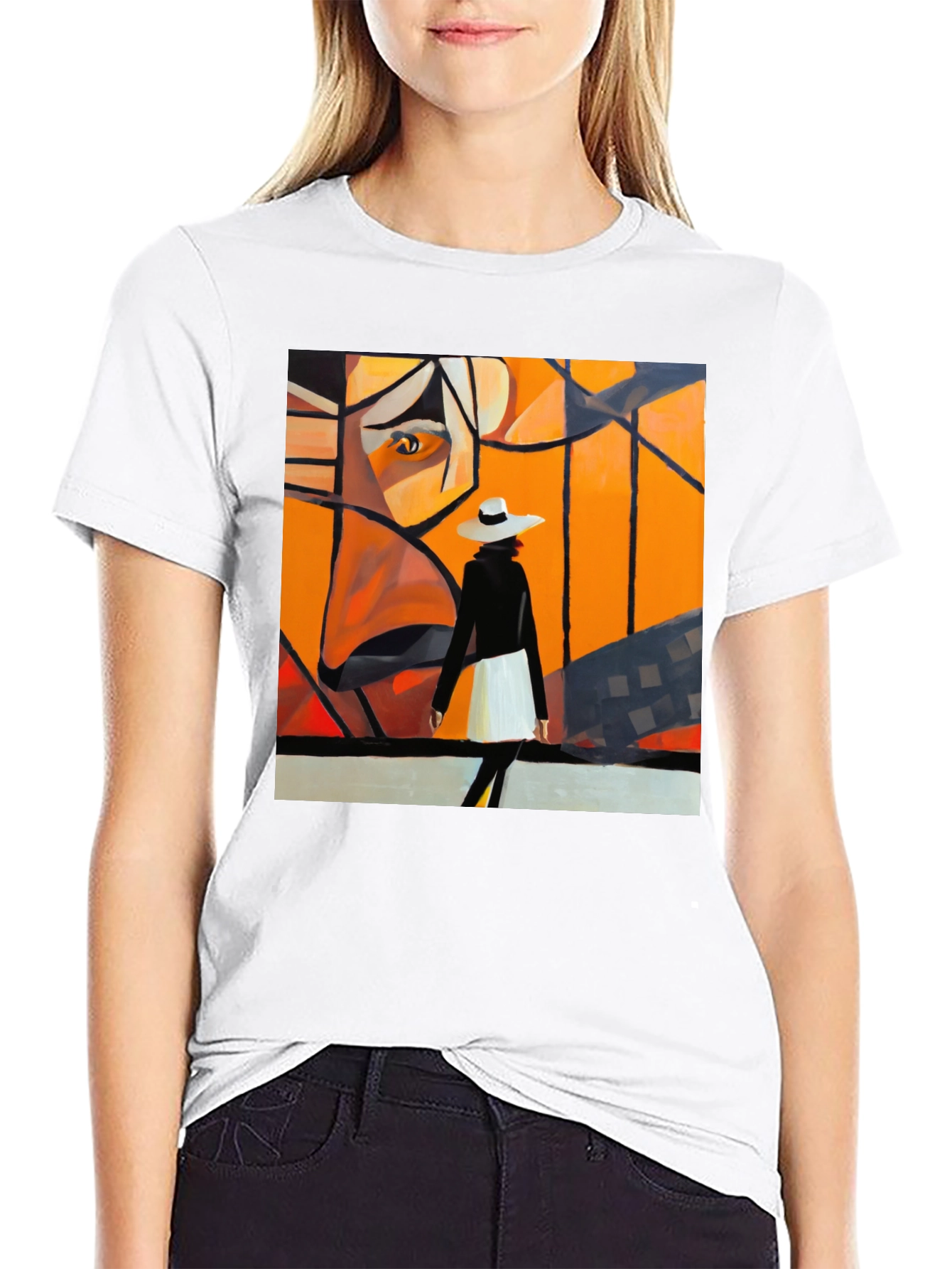 Abstract Art Black T-Shirt - Stylish Graphic Tee