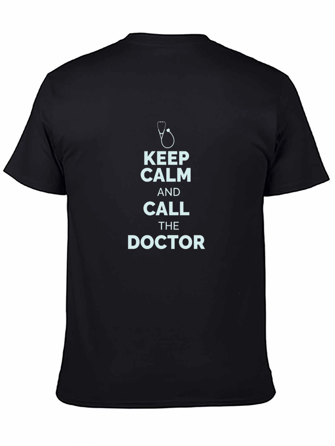 Keep Calm and Call the Doctor Black T-Shirt