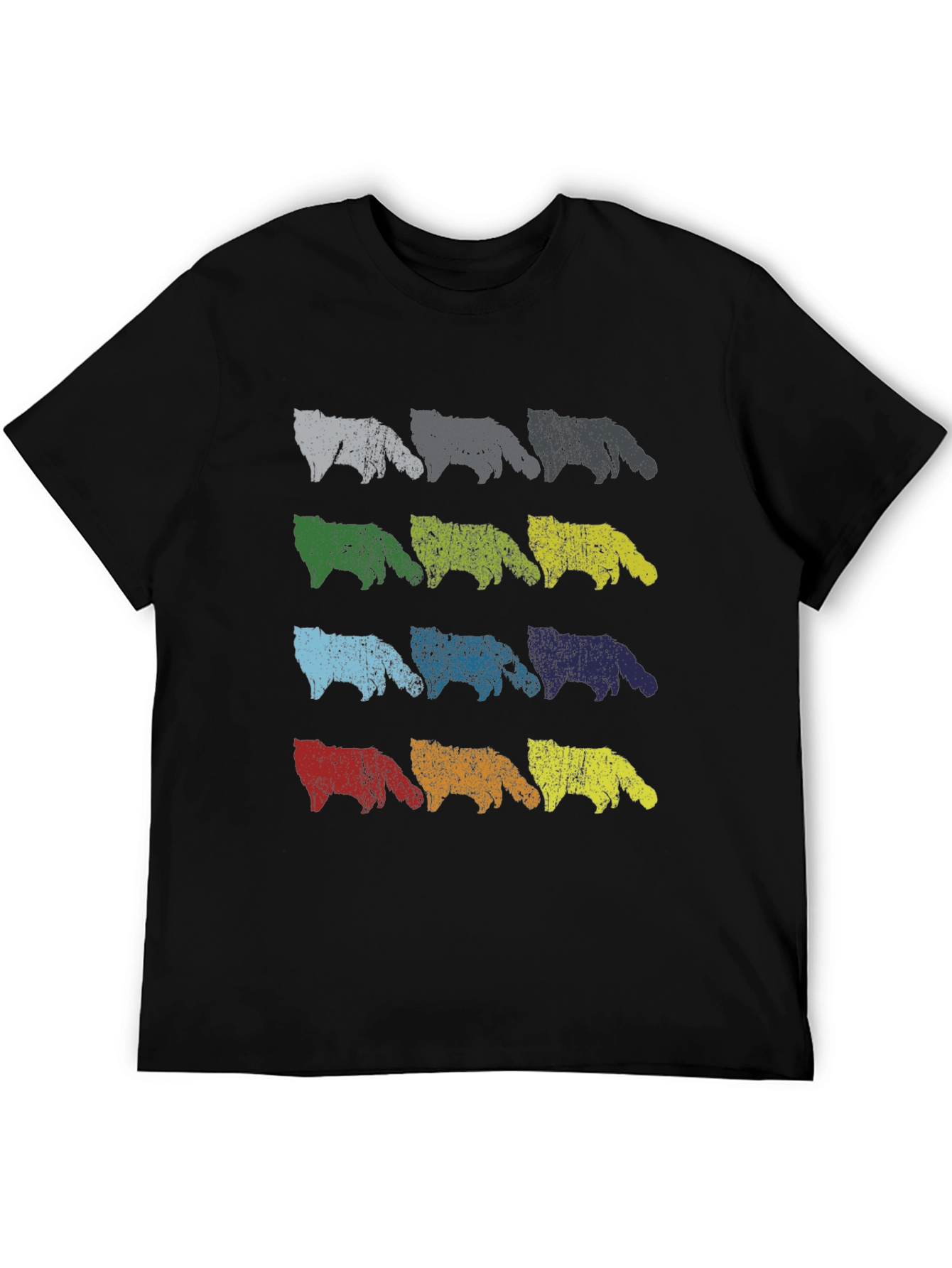 Retro Colorful Dog T-Shirt