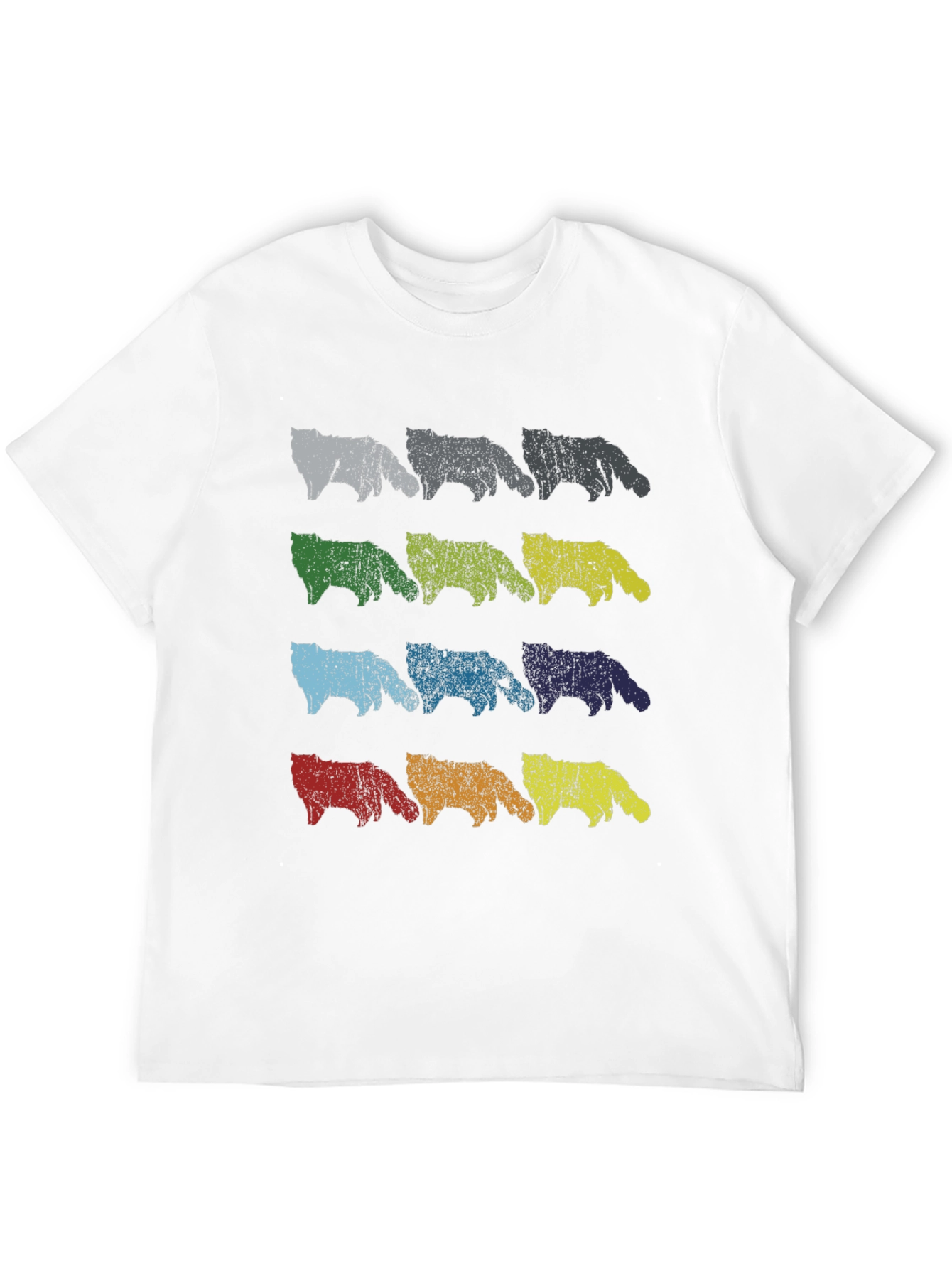 Retro Colorful Dog T-Shirt