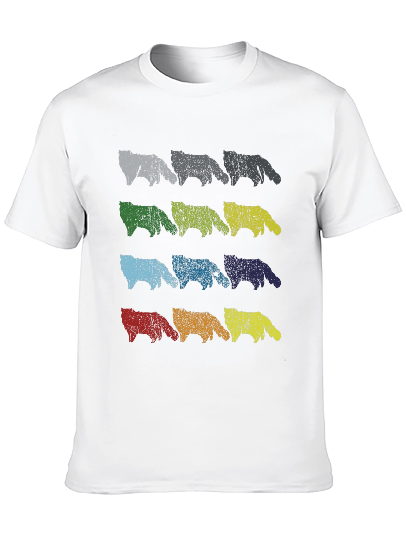 Retro Colorful Dog T-Shirt