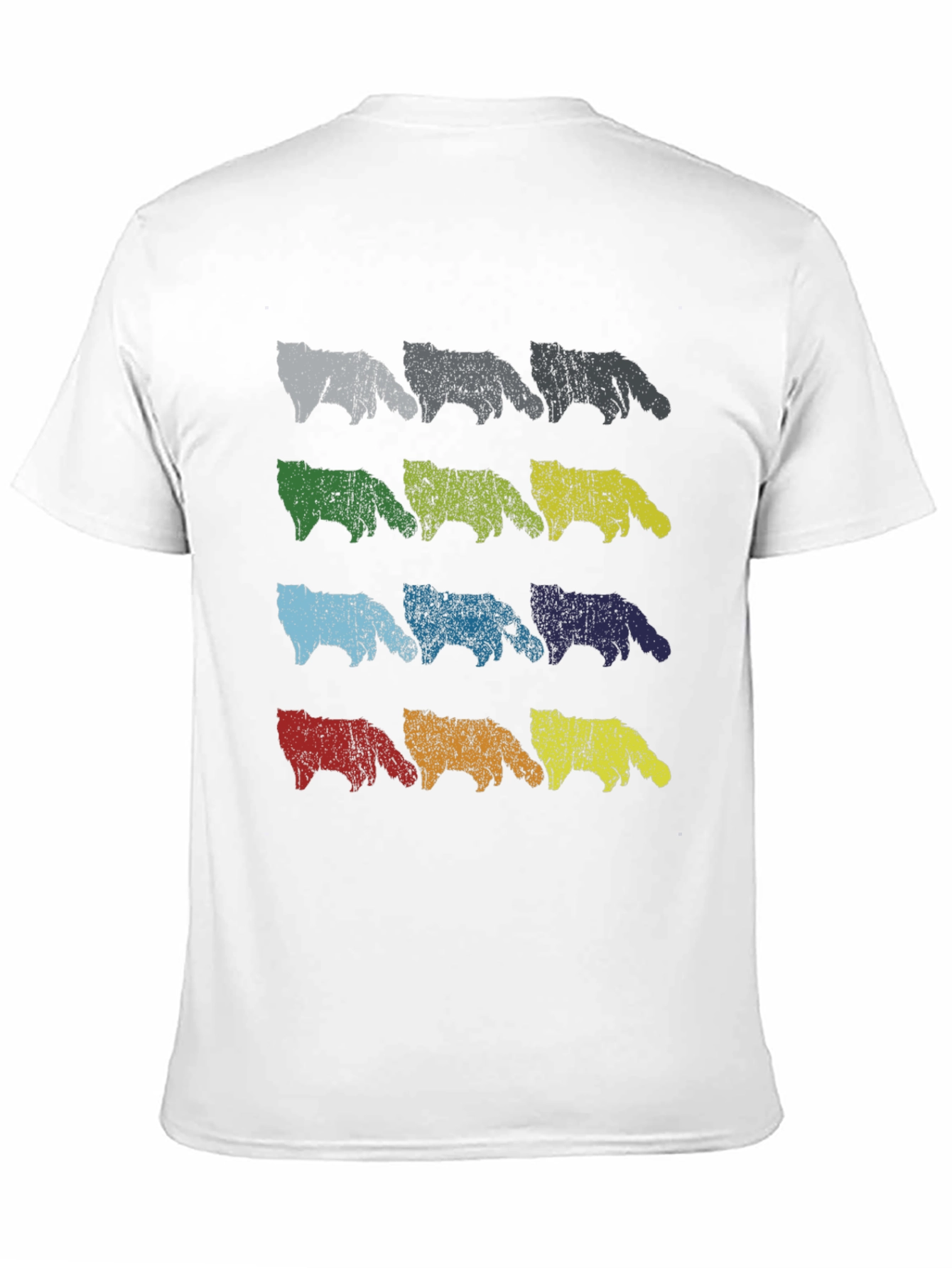 Retro Colorful Dog T-Shirt