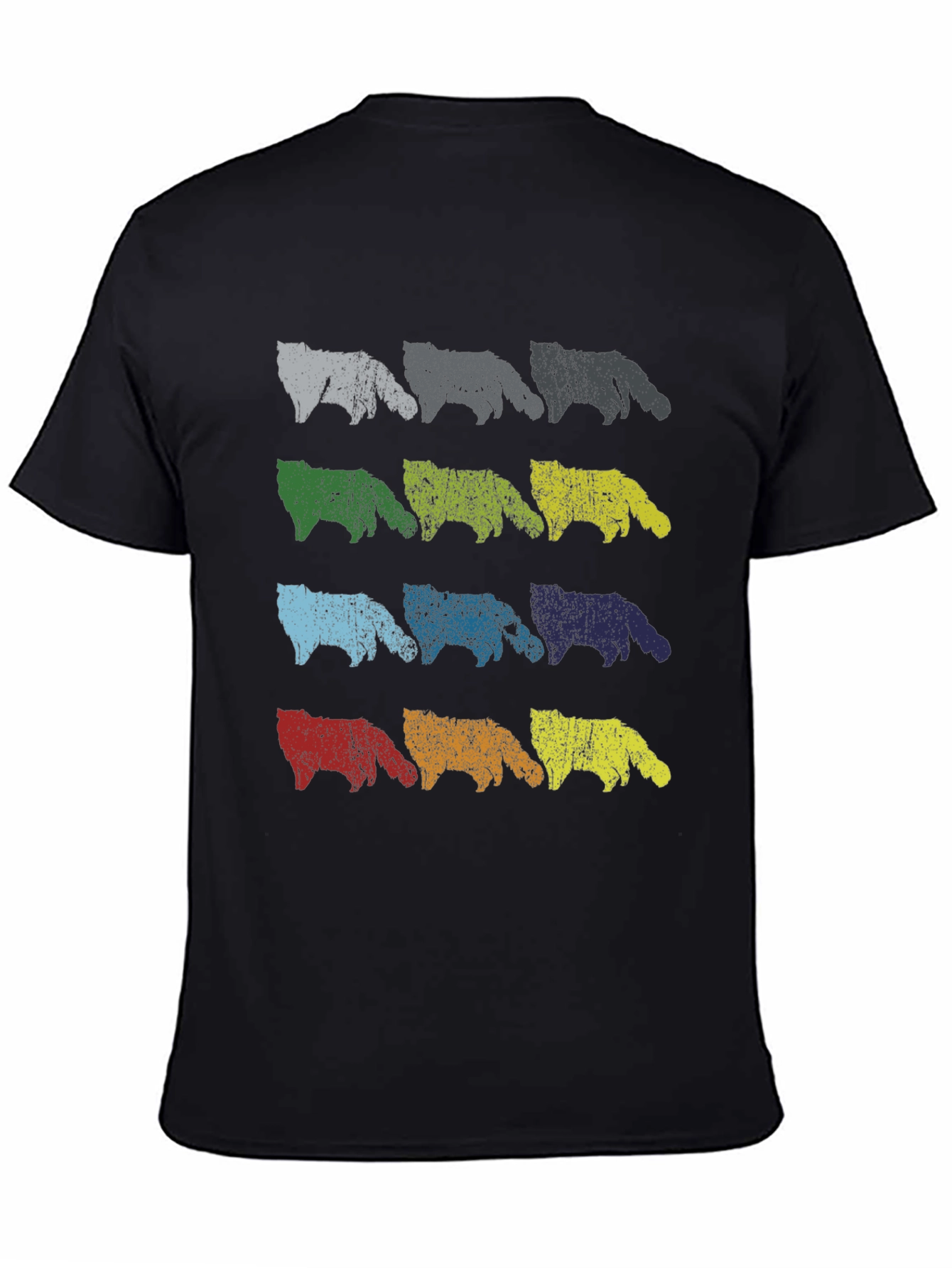 Retro Colorful Dog T-Shirt