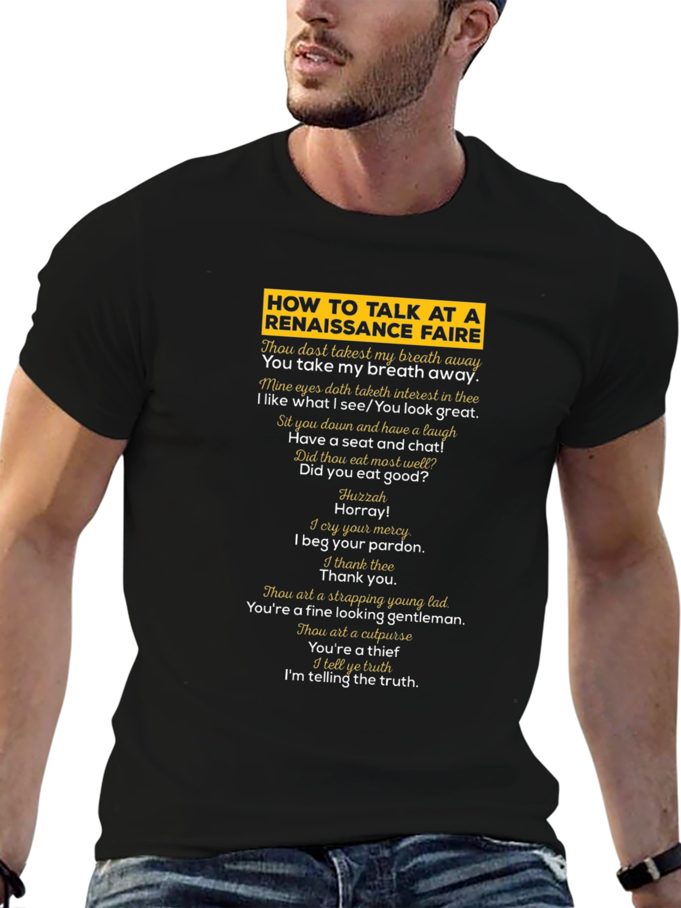 Renaissance Faire Talk T-Shirt - Humorous Medieval Style