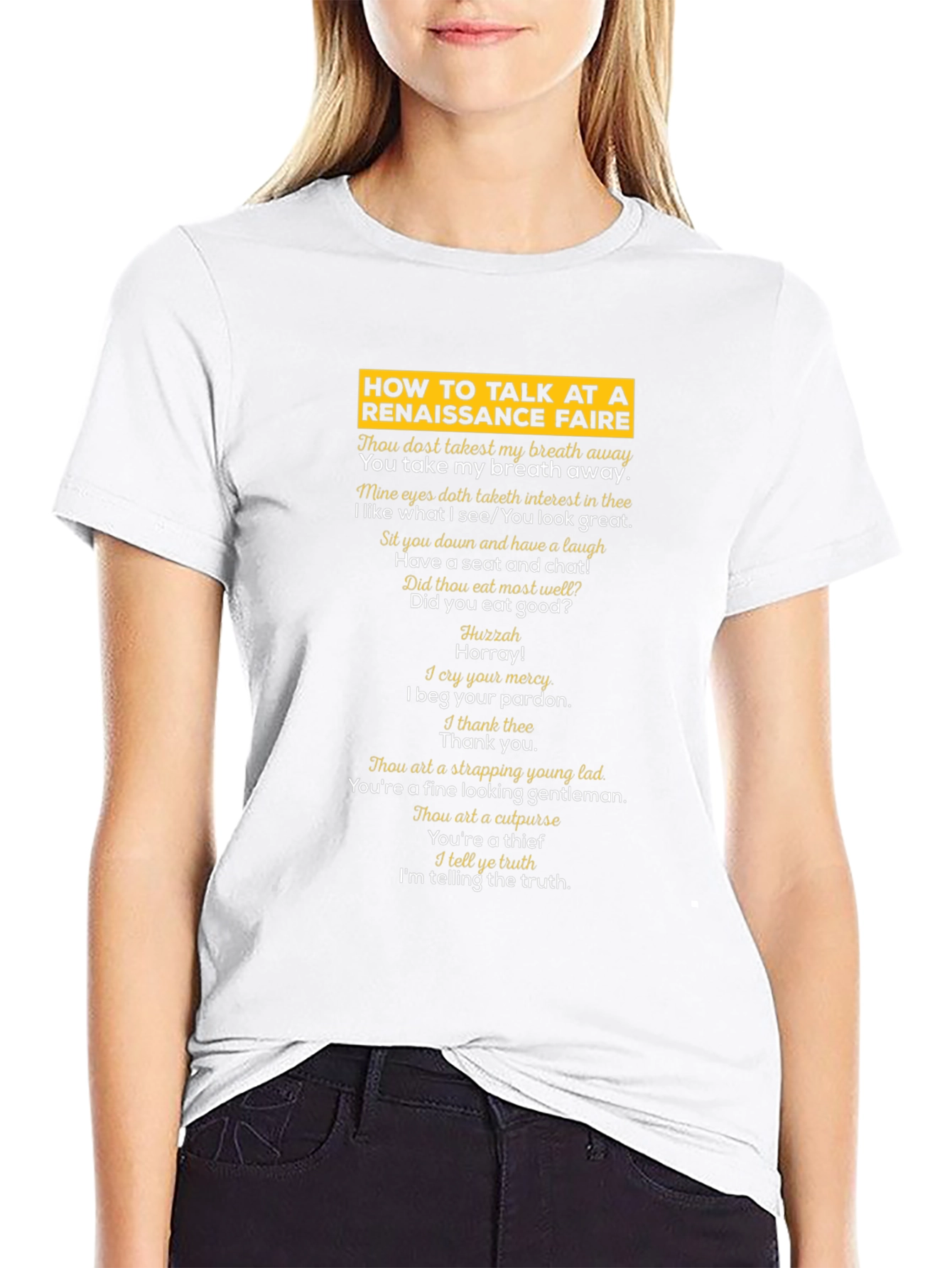 Renaissance Faire Talk T-Shirt - Humorous Medieval Style