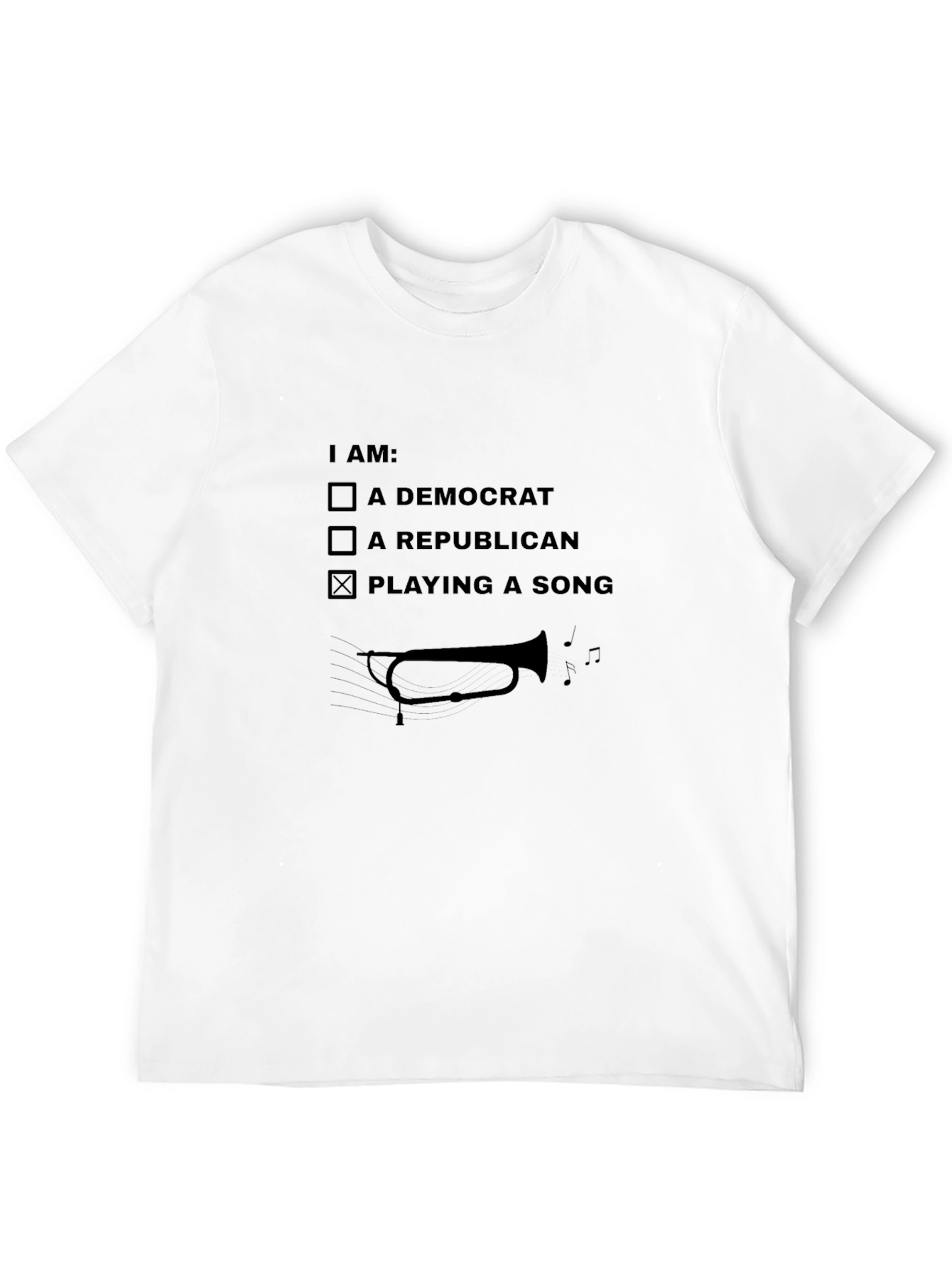 I Am Playing A Song T-Shirt Trumpet Music Tee