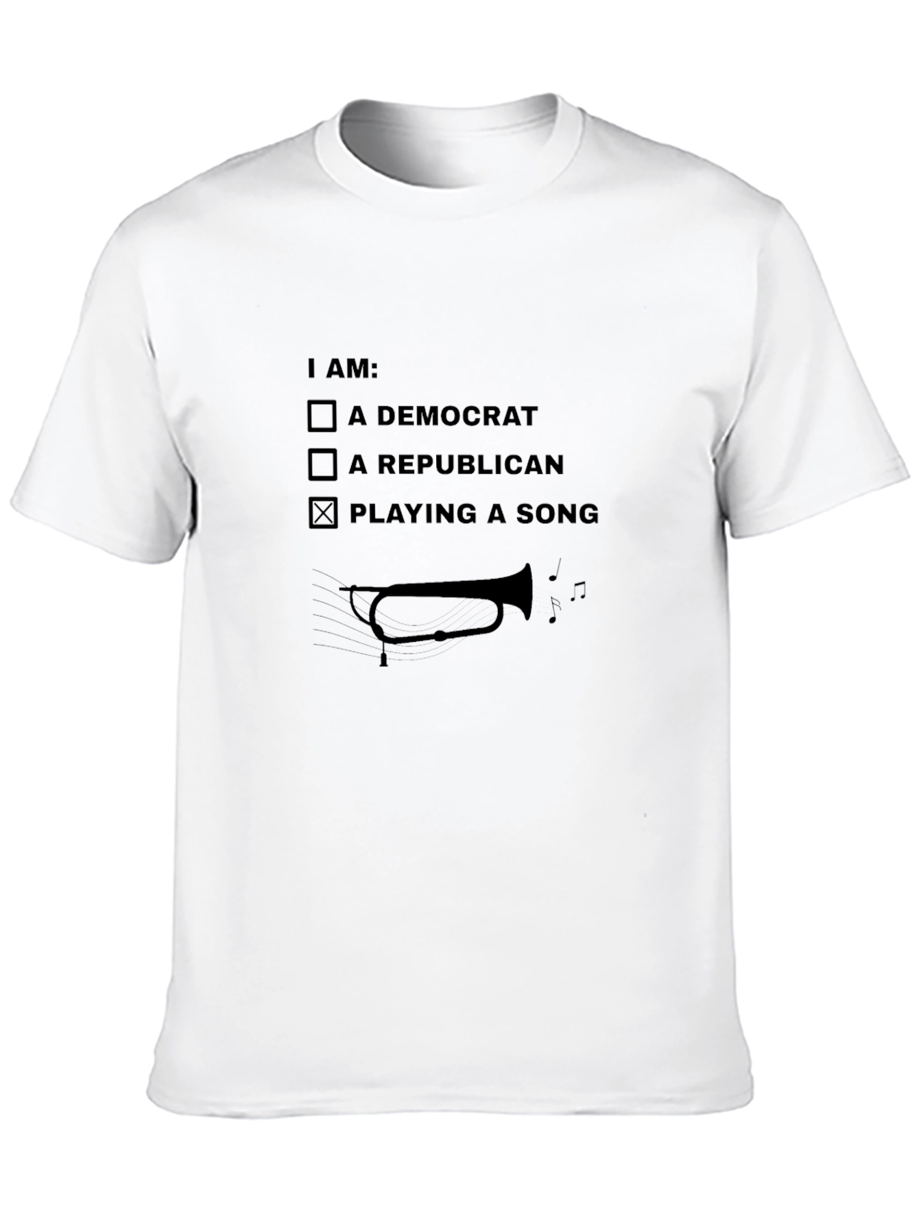 I Am Playing A Song T-Shirt Trumpet Music Tee