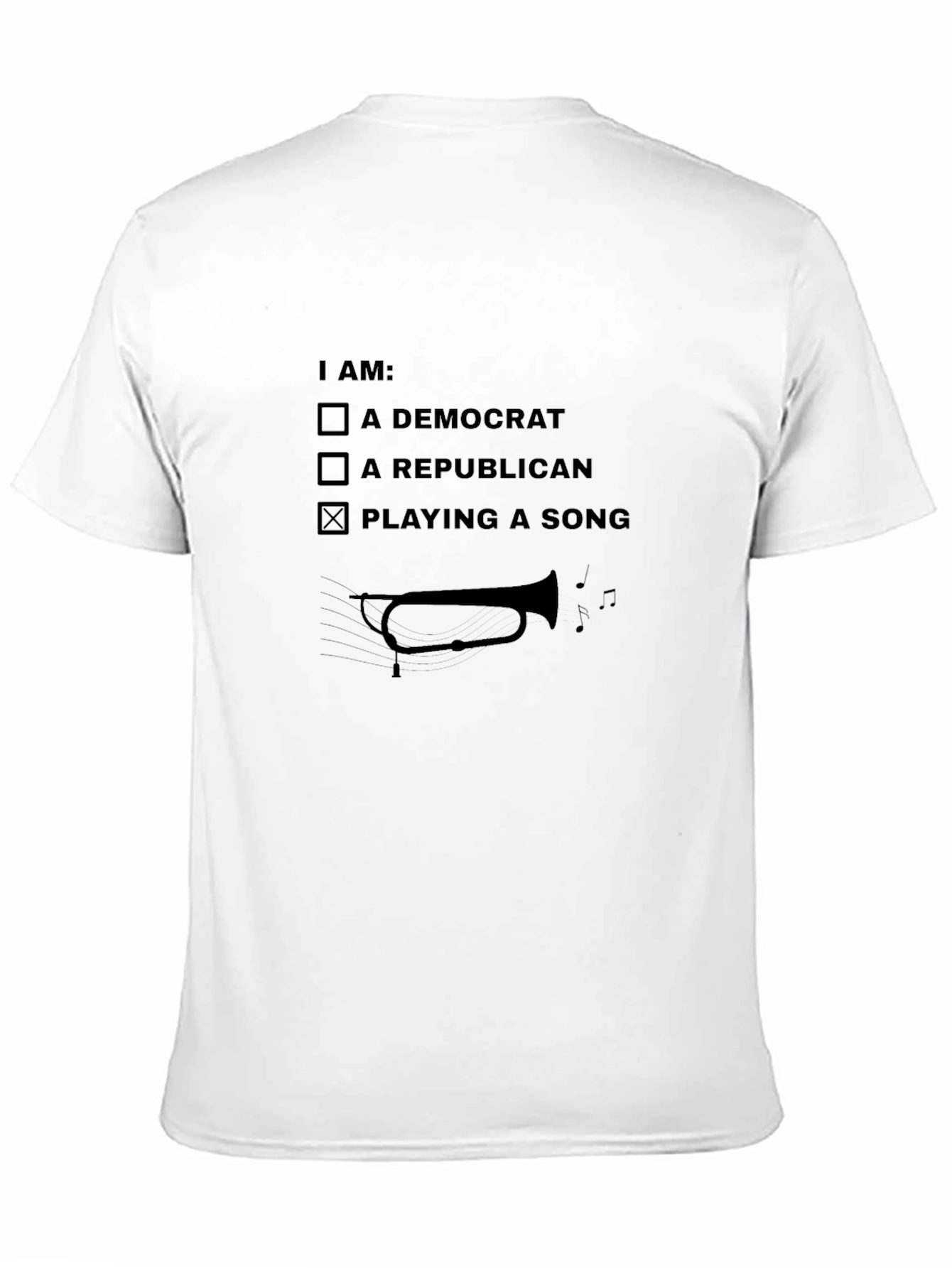 I Am Playing A Song T-Shirt Trumpet Music Tee