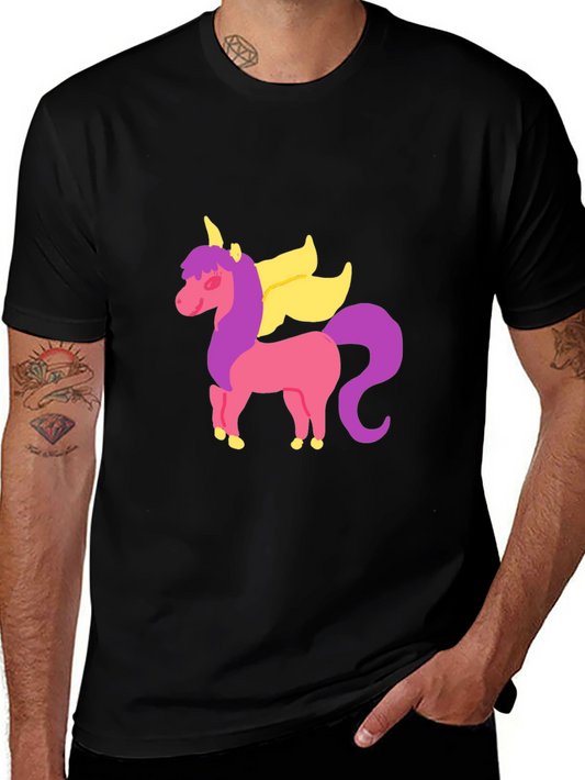 Unicorn Graphic Tee - Fun & Stylish Black T-Shirt