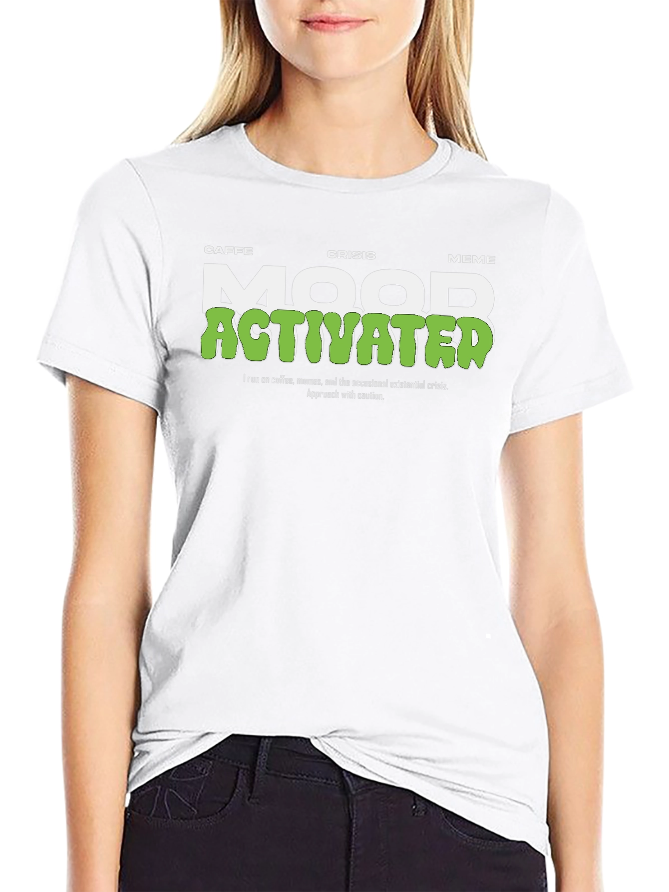 Mood Activated T-Shirt - Coffee Meme Crisis