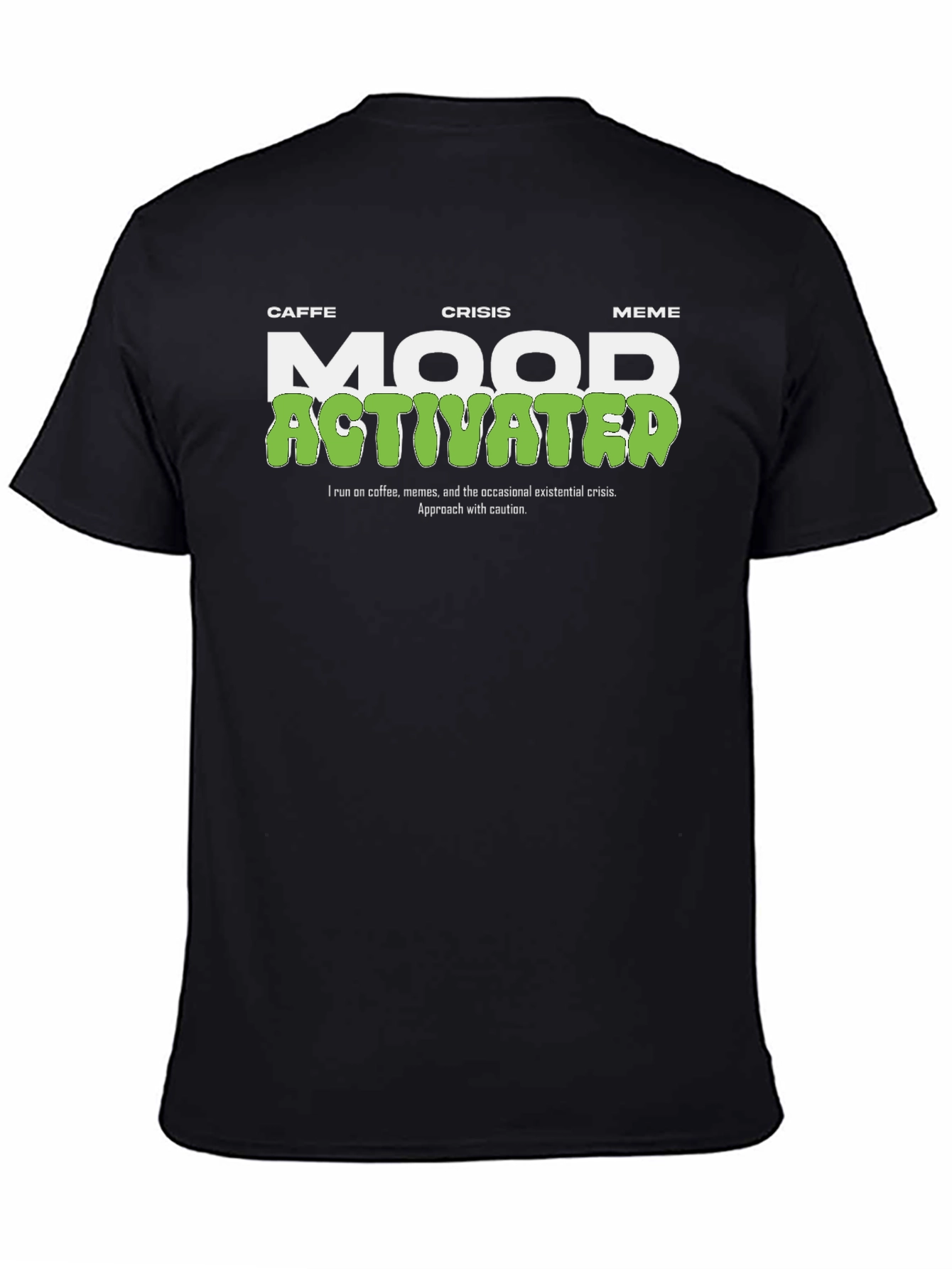 Mood Activated T-Shirt - Coffee Meme Crisis
