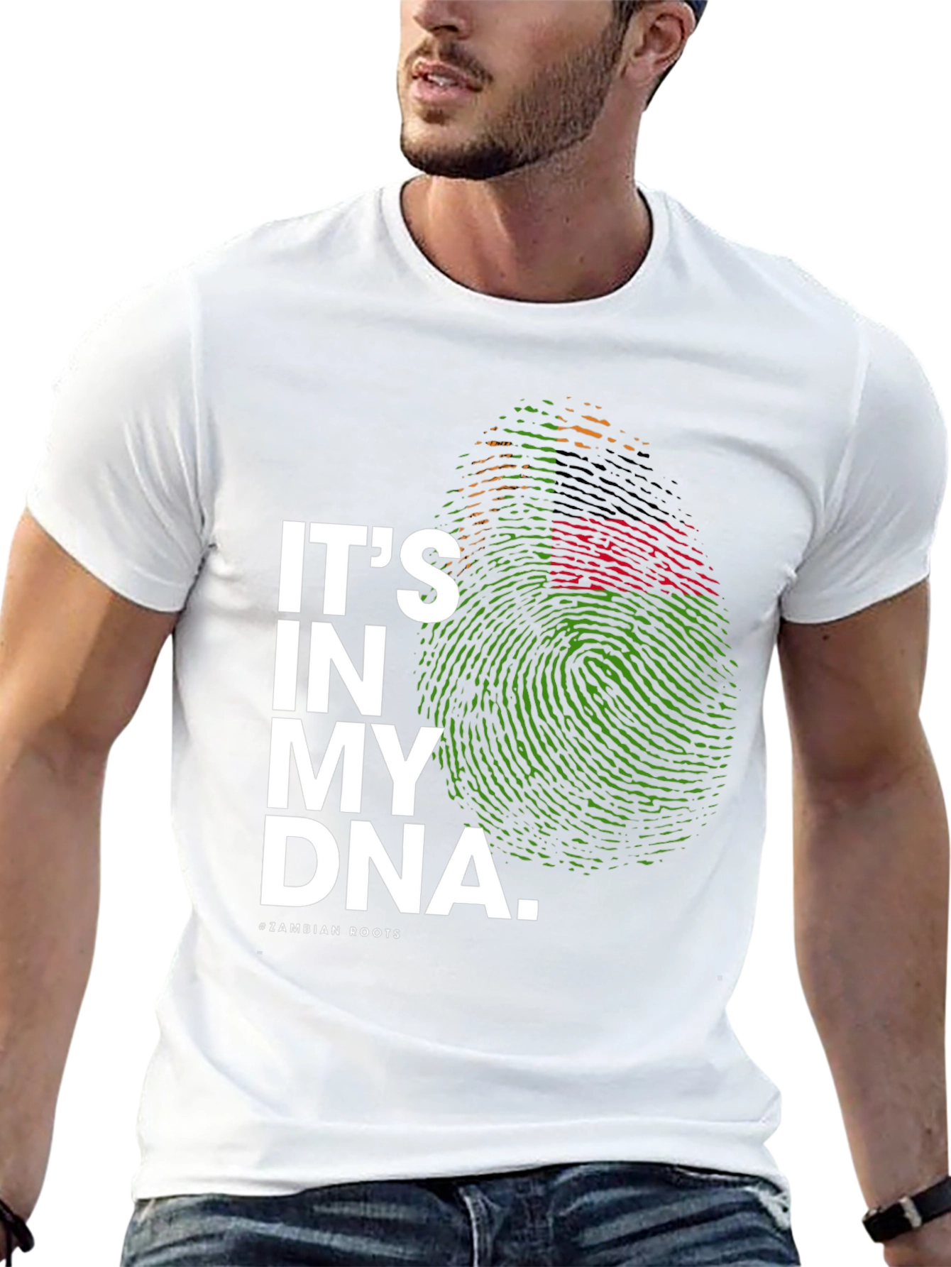 Its in My DNA Zambian Roots Black T-Shirt