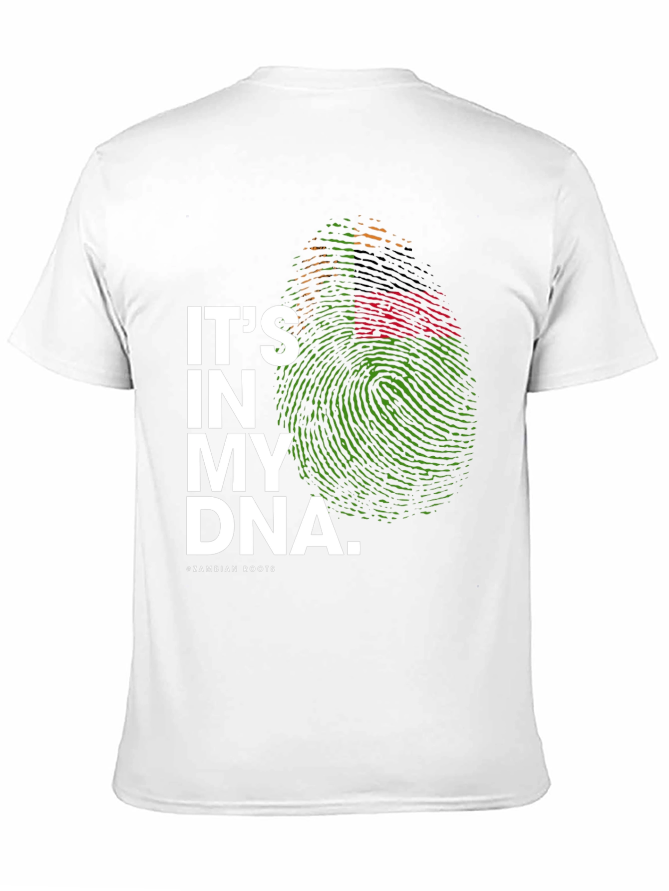 Its in My DNA Zambian Roots Black T-Shirt