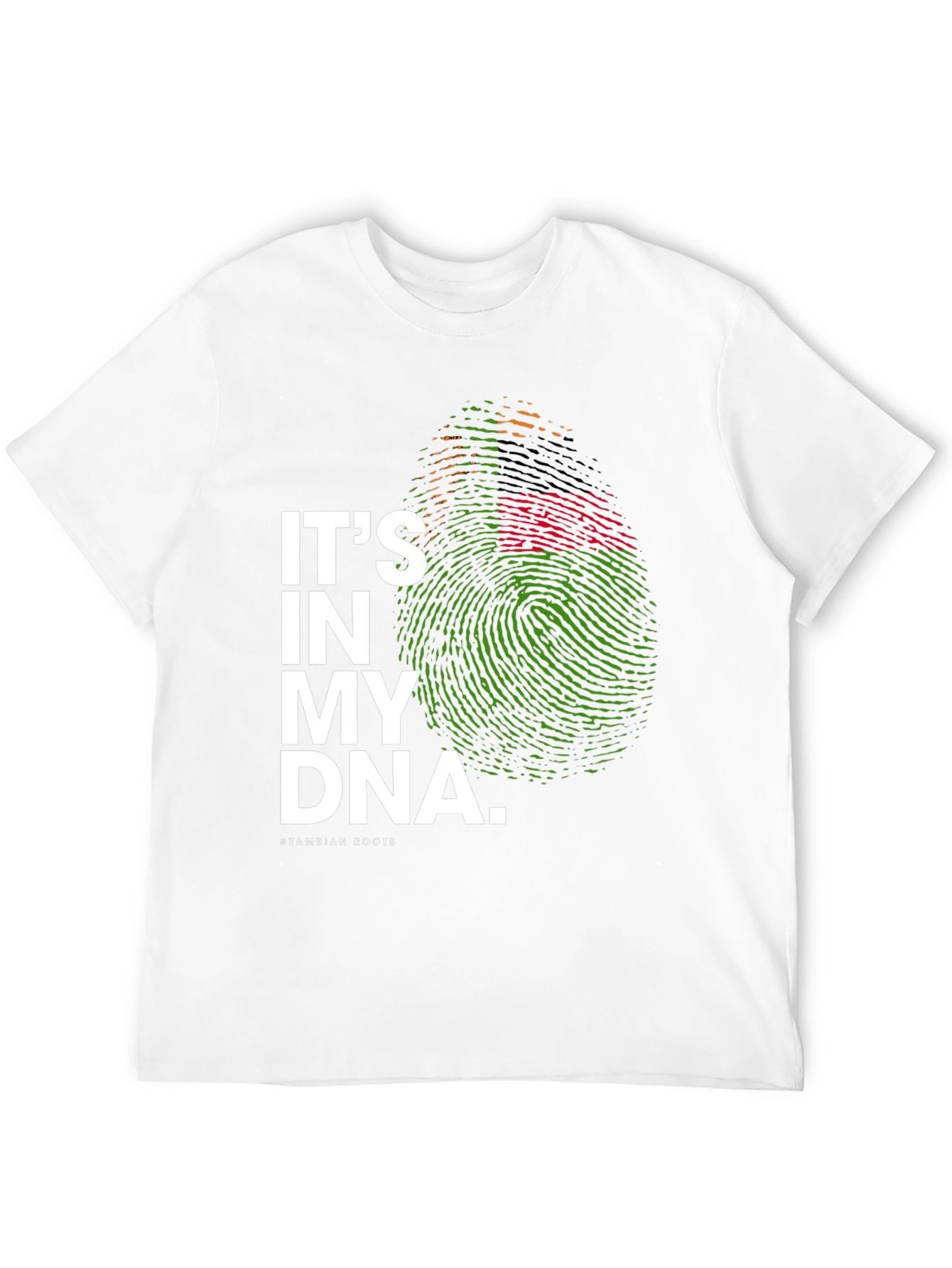 Its in My DNA Zambian Roots Black T-Shirt