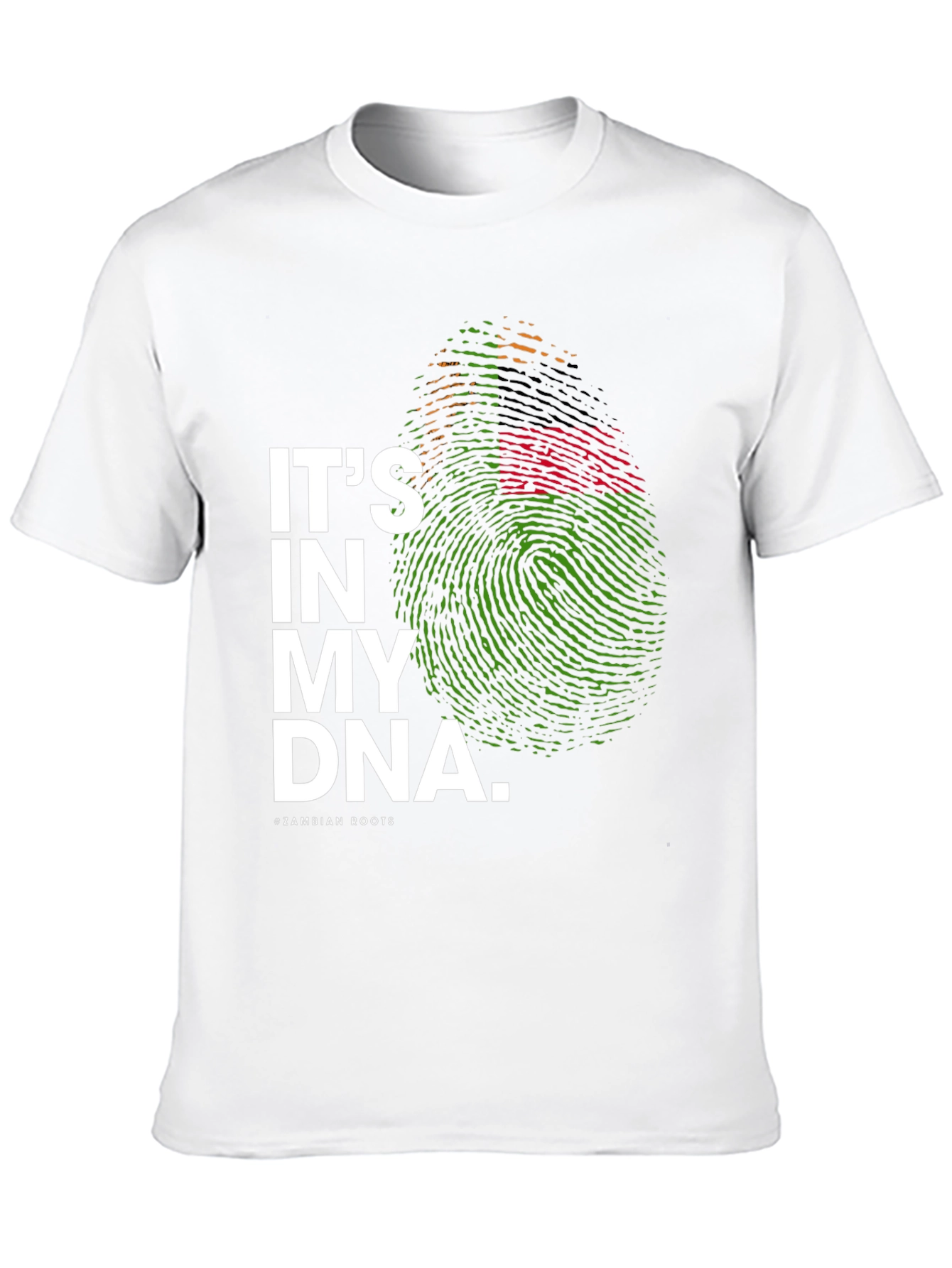 Its in My DNA Zambian Roots Black T-Shirt