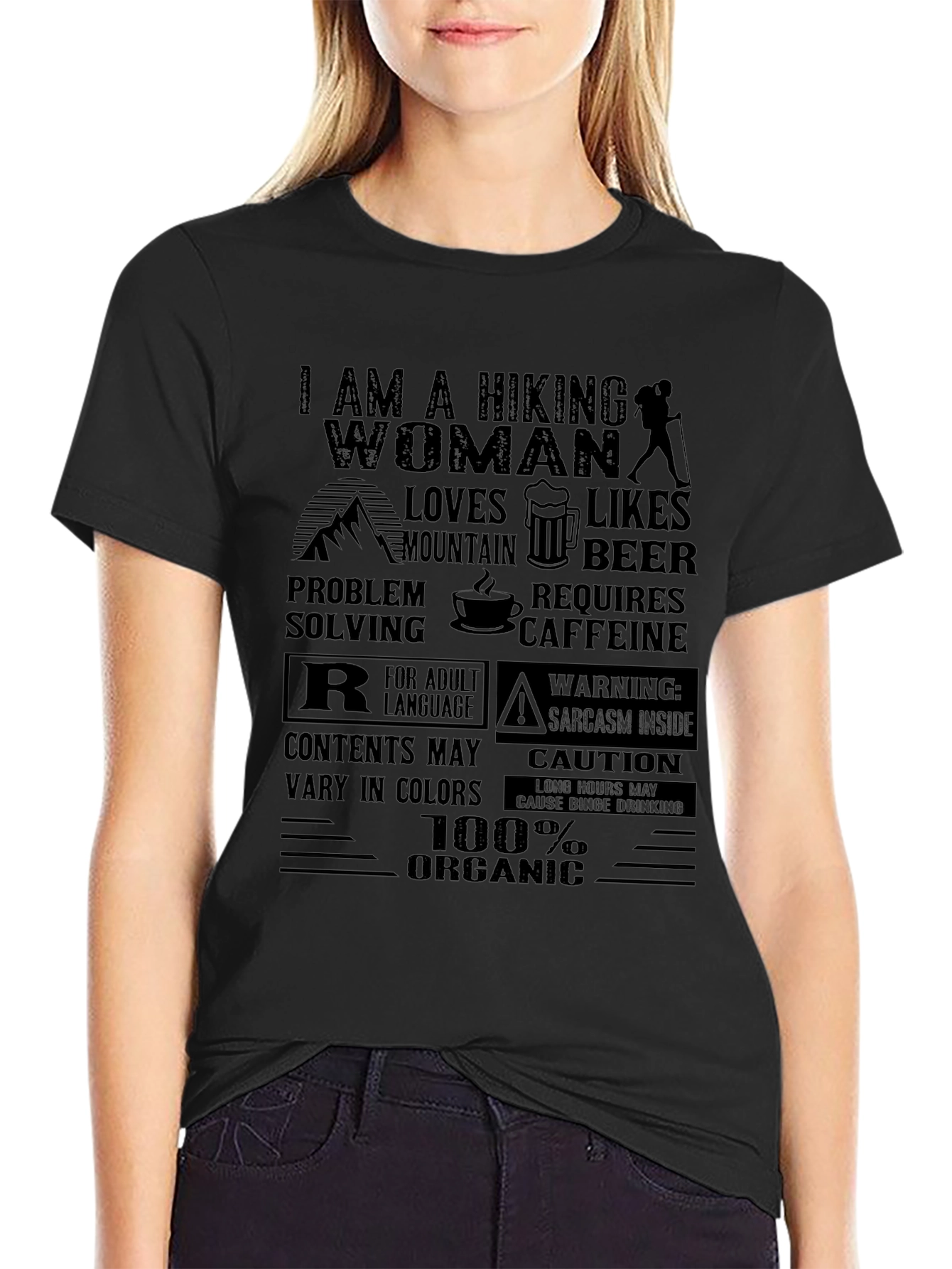 Hiking Woman Organic T-Shirt