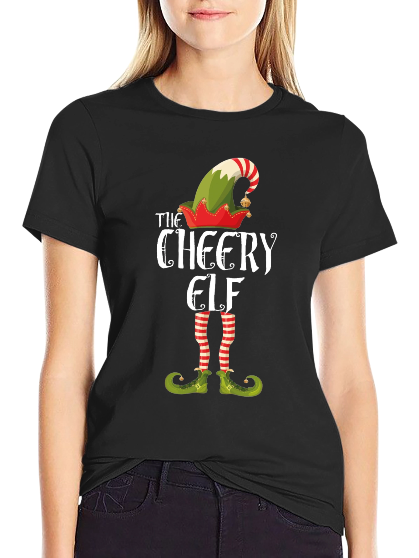 The Cheery Elf T-Shirt - Christmas Holiday Tee