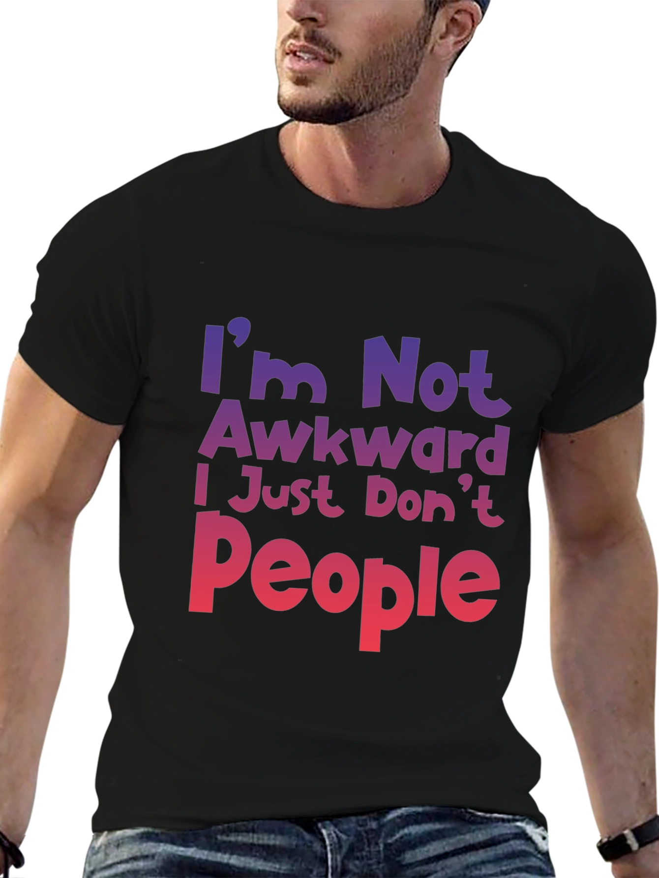 Awkward? Graphic Tee - Introvert Humor T-Shirt