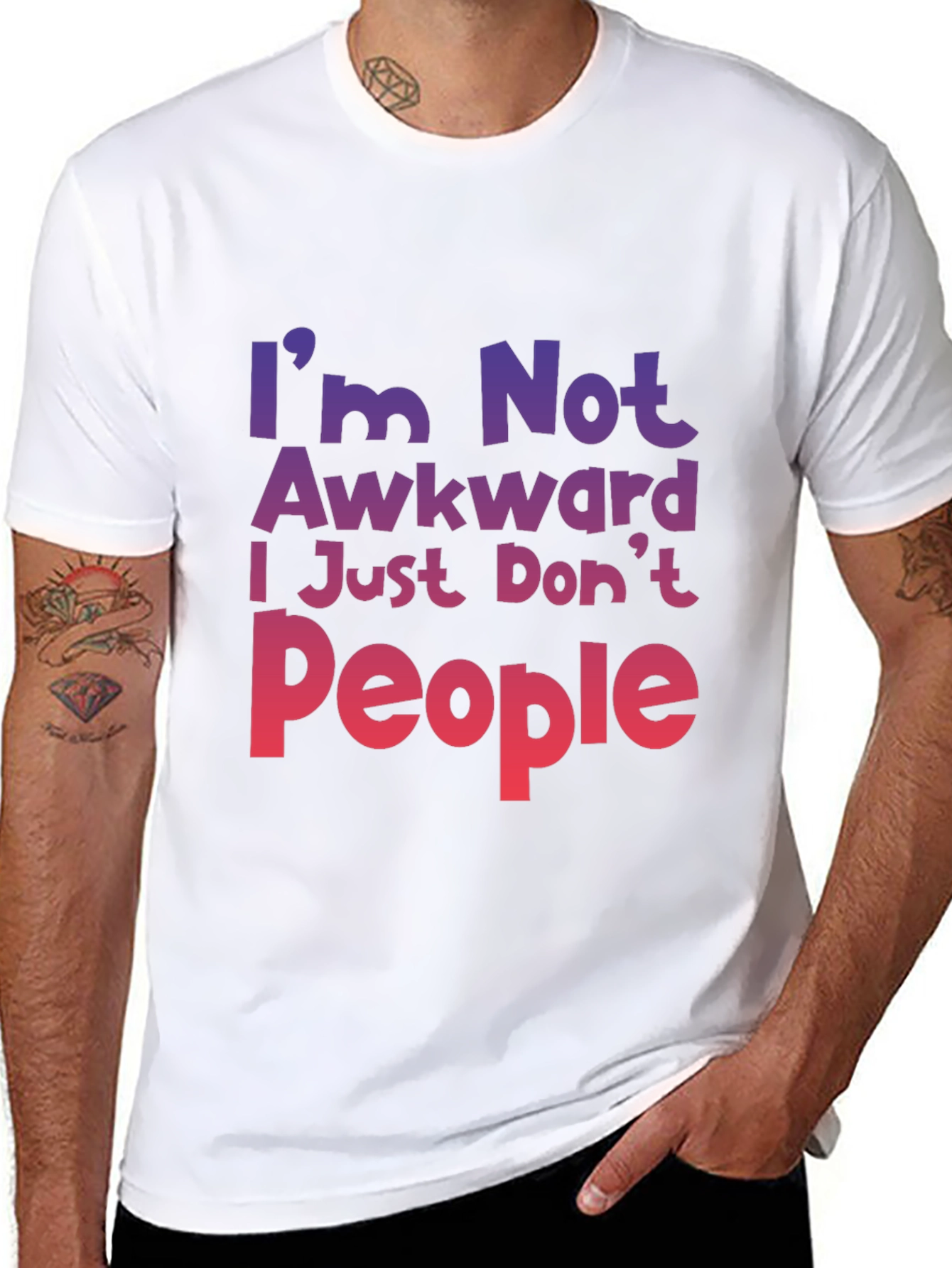 Awkward? Graphic Tee - Introvert Humor T-Shirt
