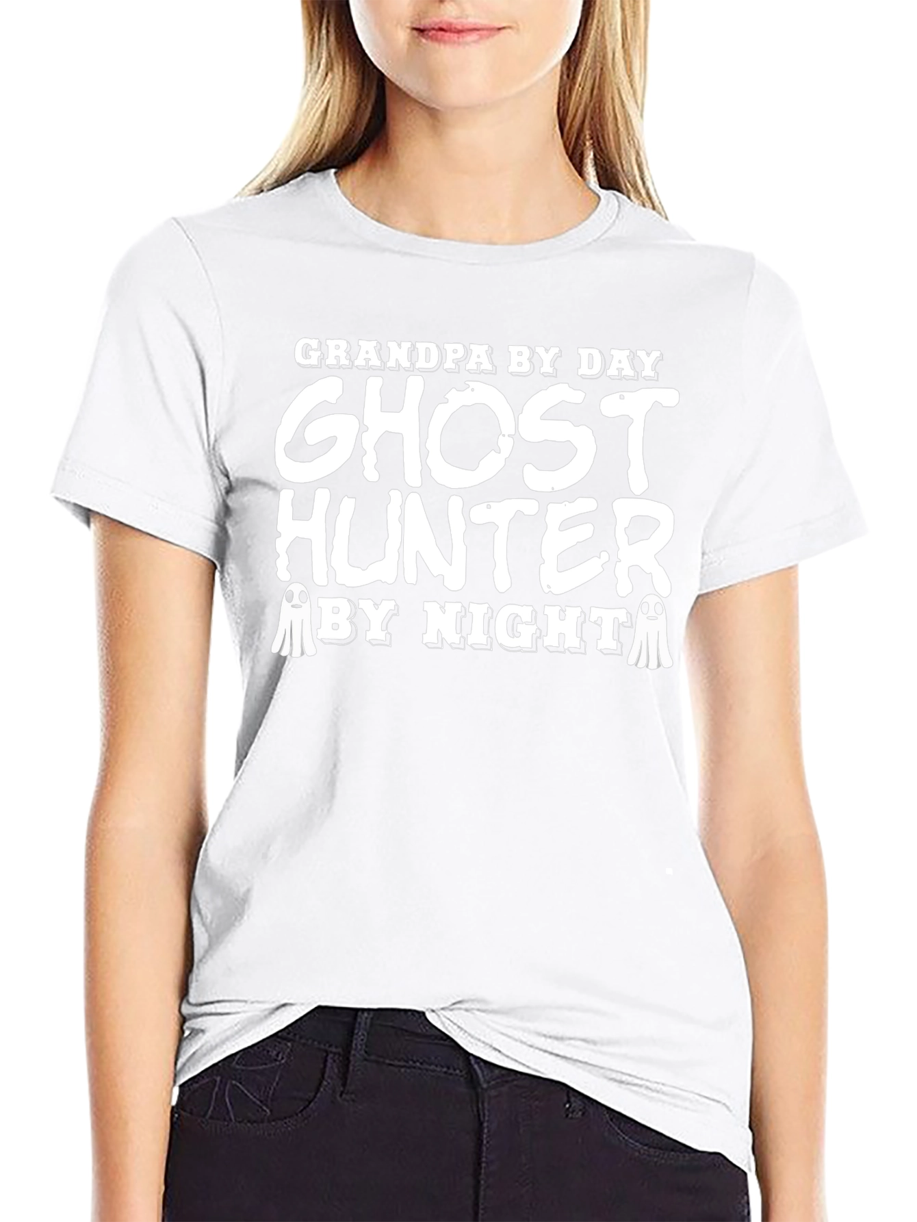 Grandpa Ghost Hunter Black T-Shirt