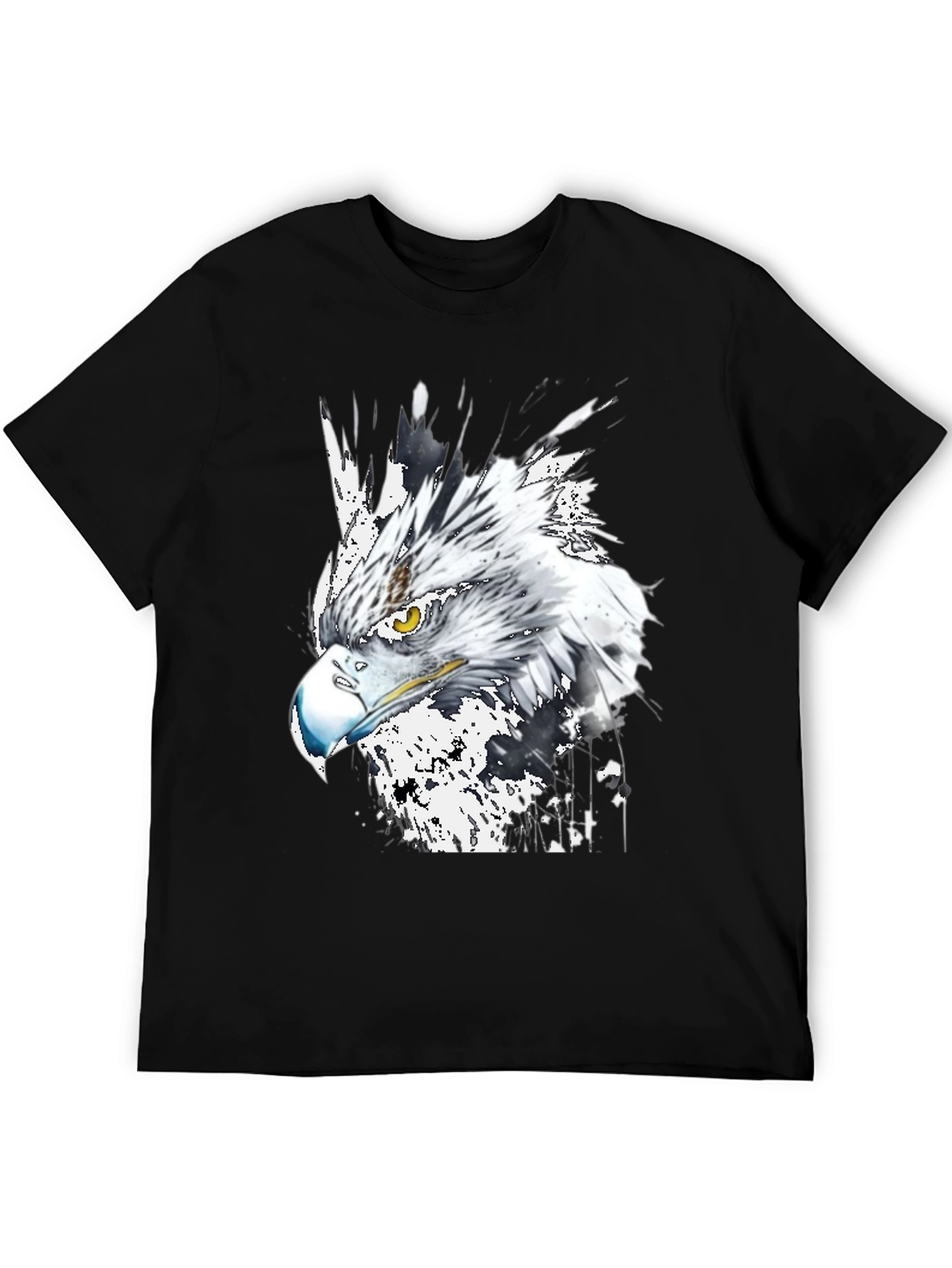 Eagle Graphic Print Crew Neck T-Shirt