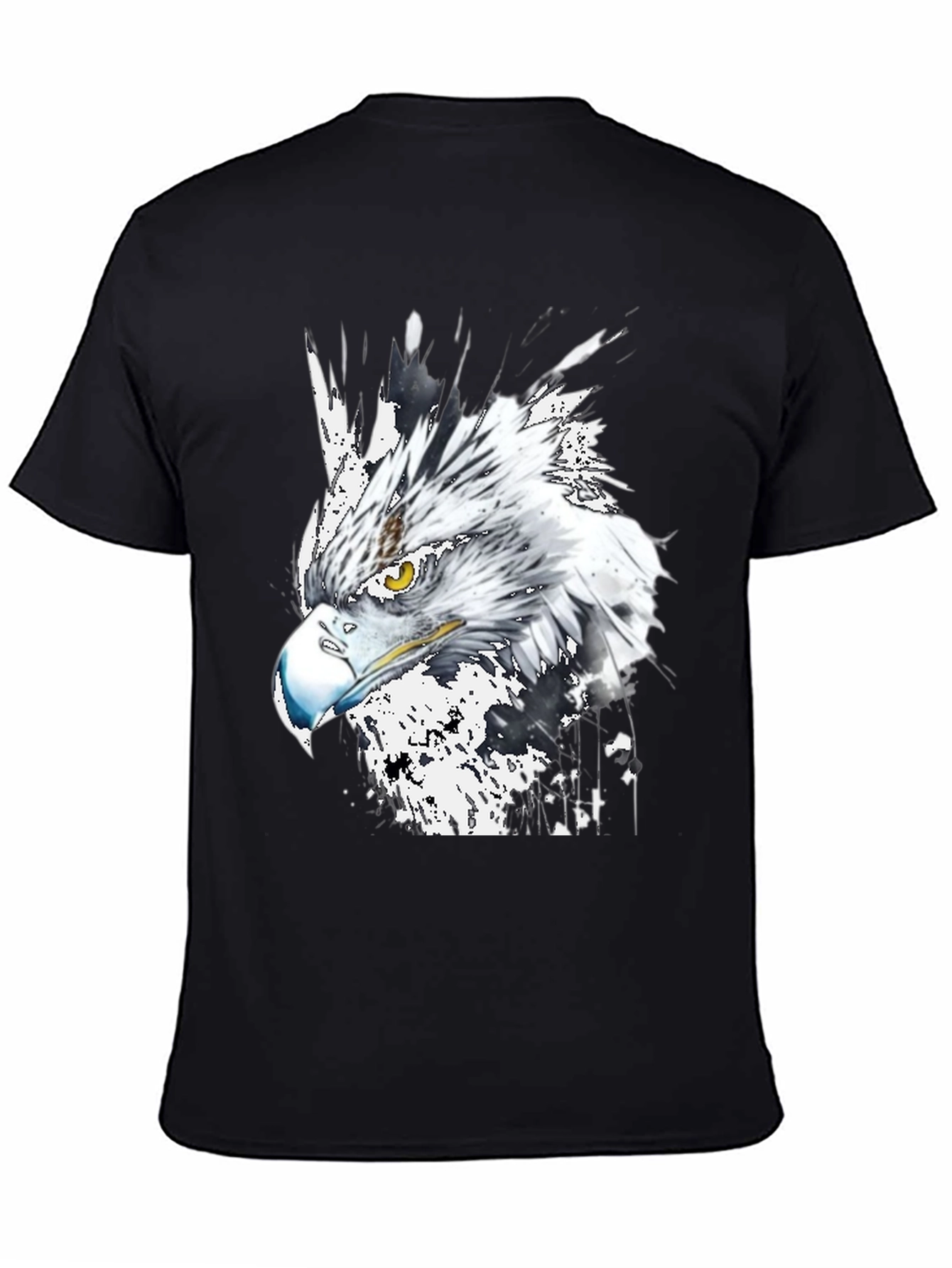 Eagle Graphic Print Crew Neck T-Shirt