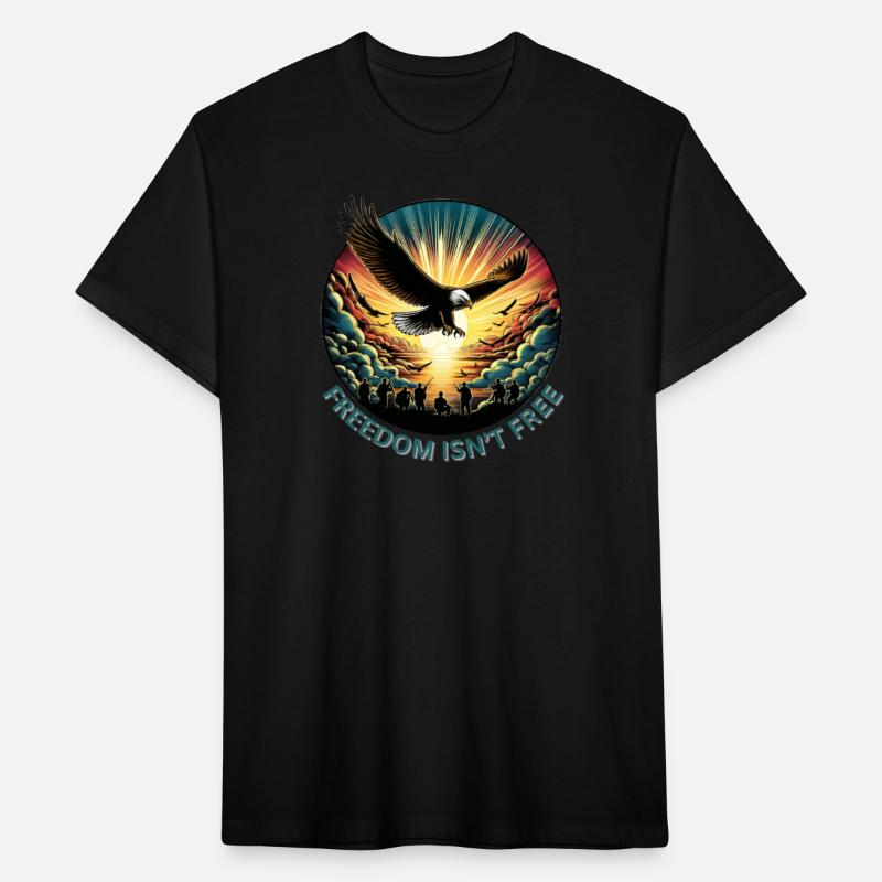 Eagle Flying Over Soldiers Veterans Day ver_4