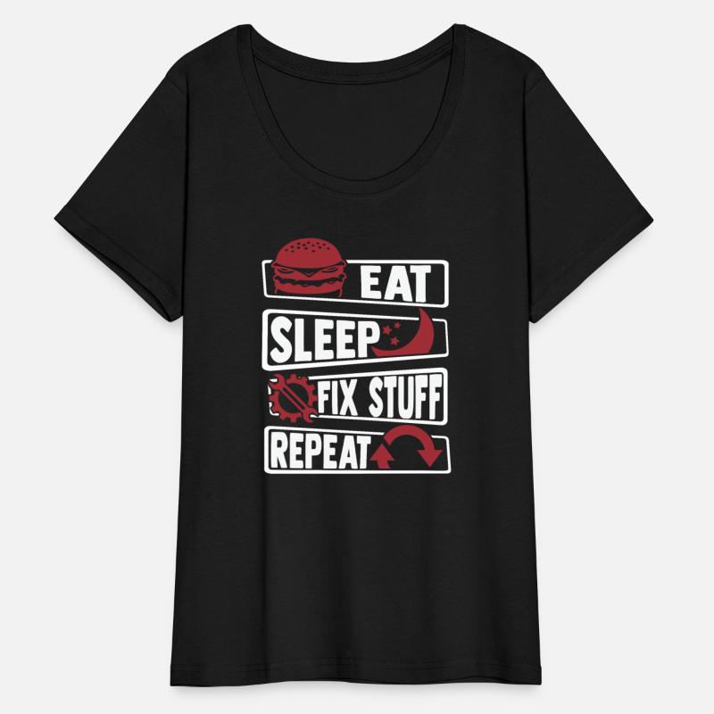 Eat Sleep Fix Stuff Repeat Car Technician Auto