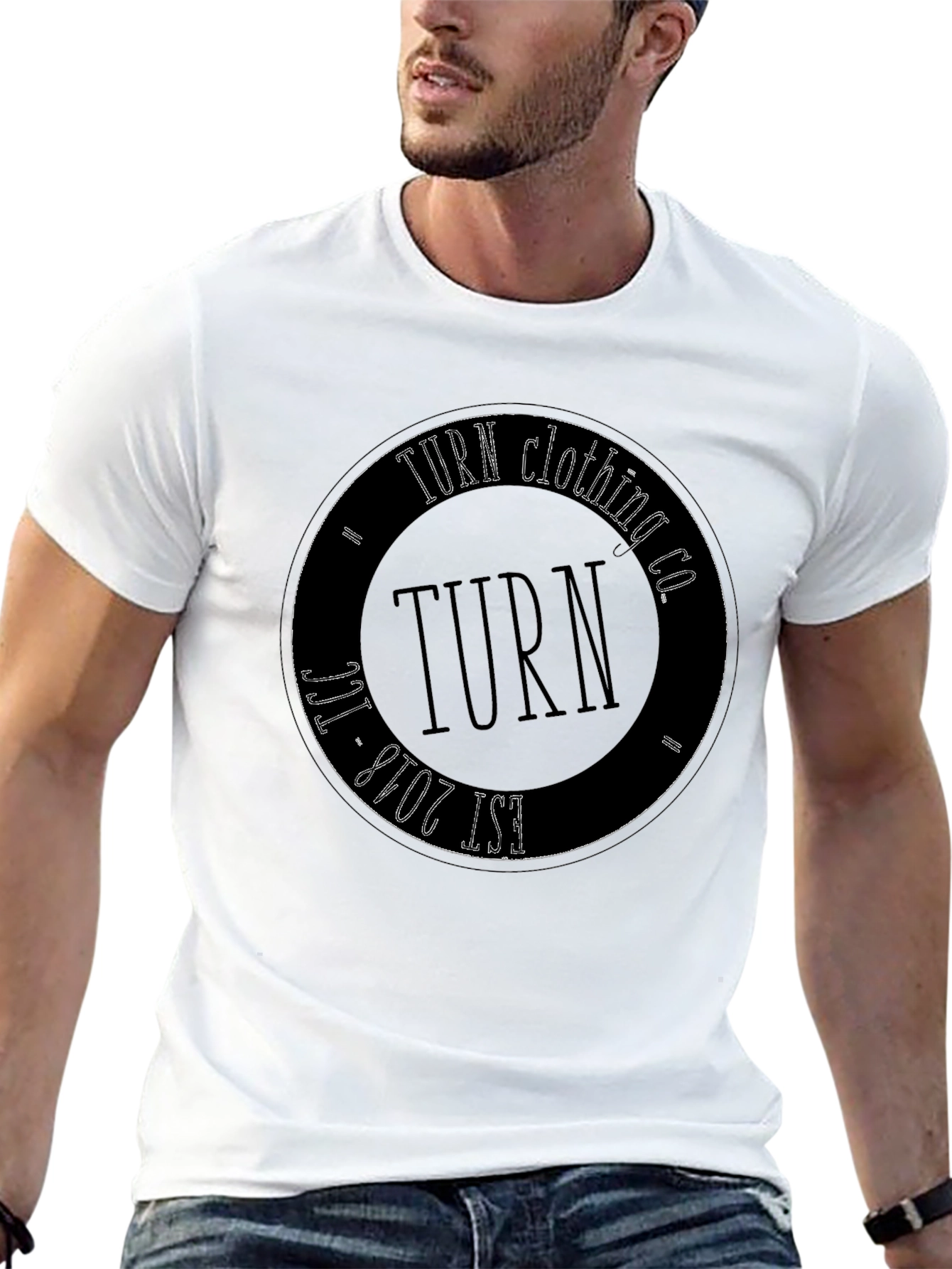 TURN Clothing Co. Black Graphic Tee