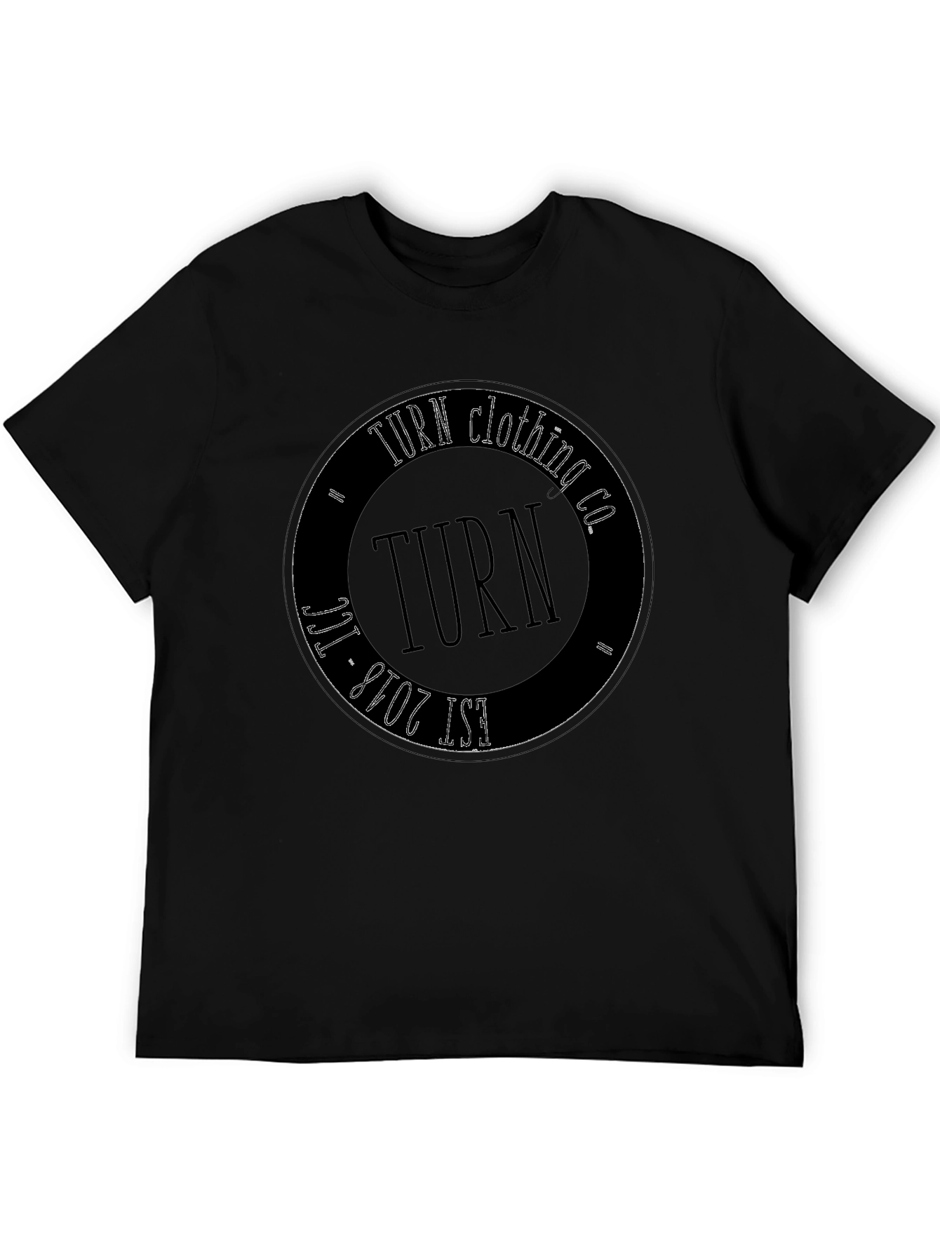 TURN Clothing Co. Black Graphic Tee
