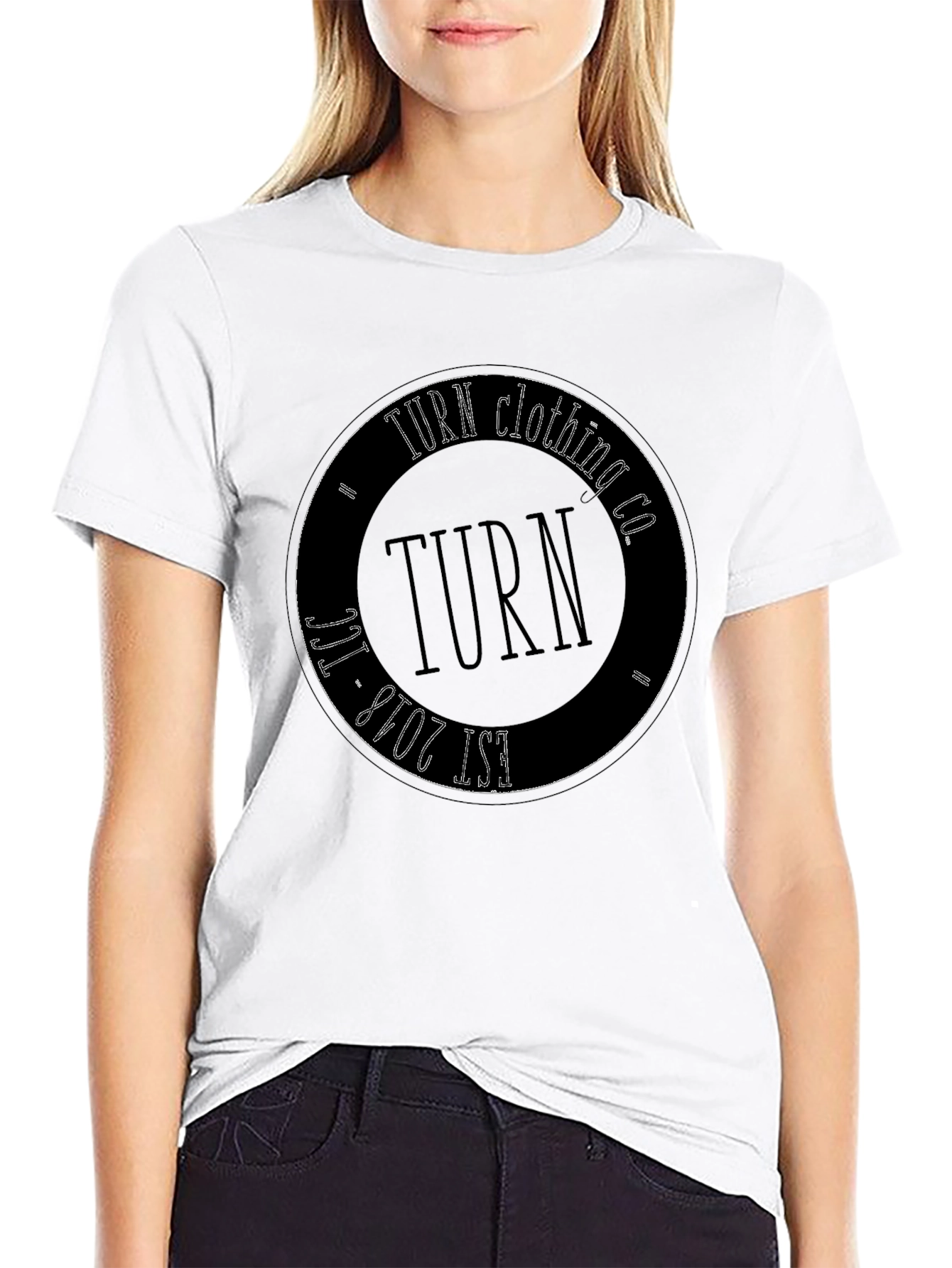 TURN Clothing Co. Black Graphic Tee