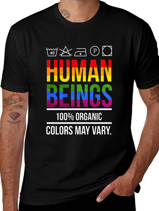 Human Beings Organic Rainbow Pride T-Shirt