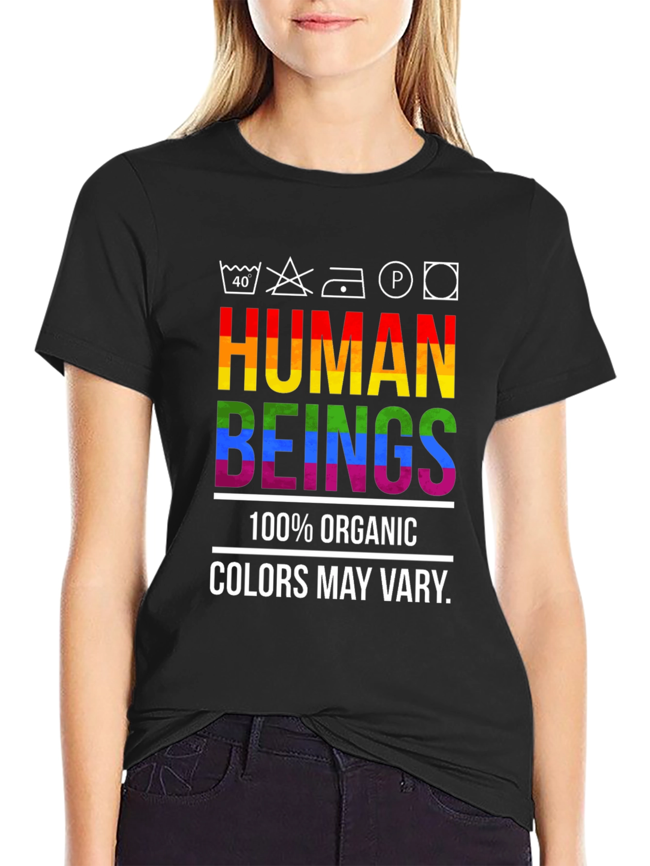 Human Beings Organic Rainbow Pride T-Shirt