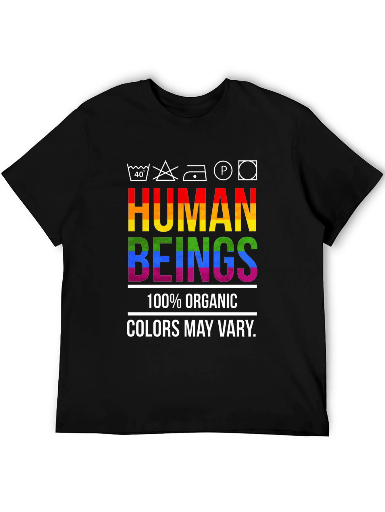 Human Beings Organic Rainbow Pride T-Shirt
