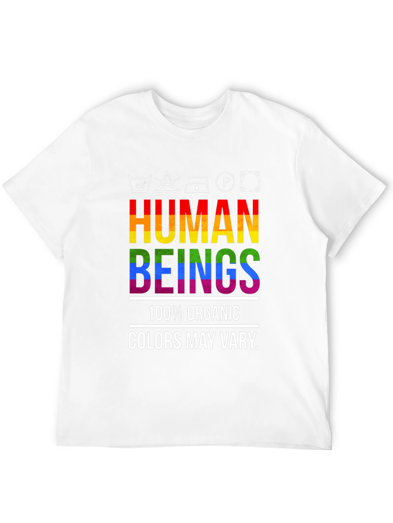 Human Beings Organic Rainbow Pride T-Shirt