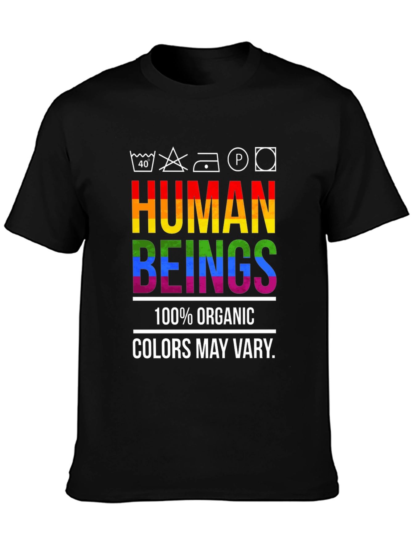 Human Beings Organic Rainbow Pride T-Shirt