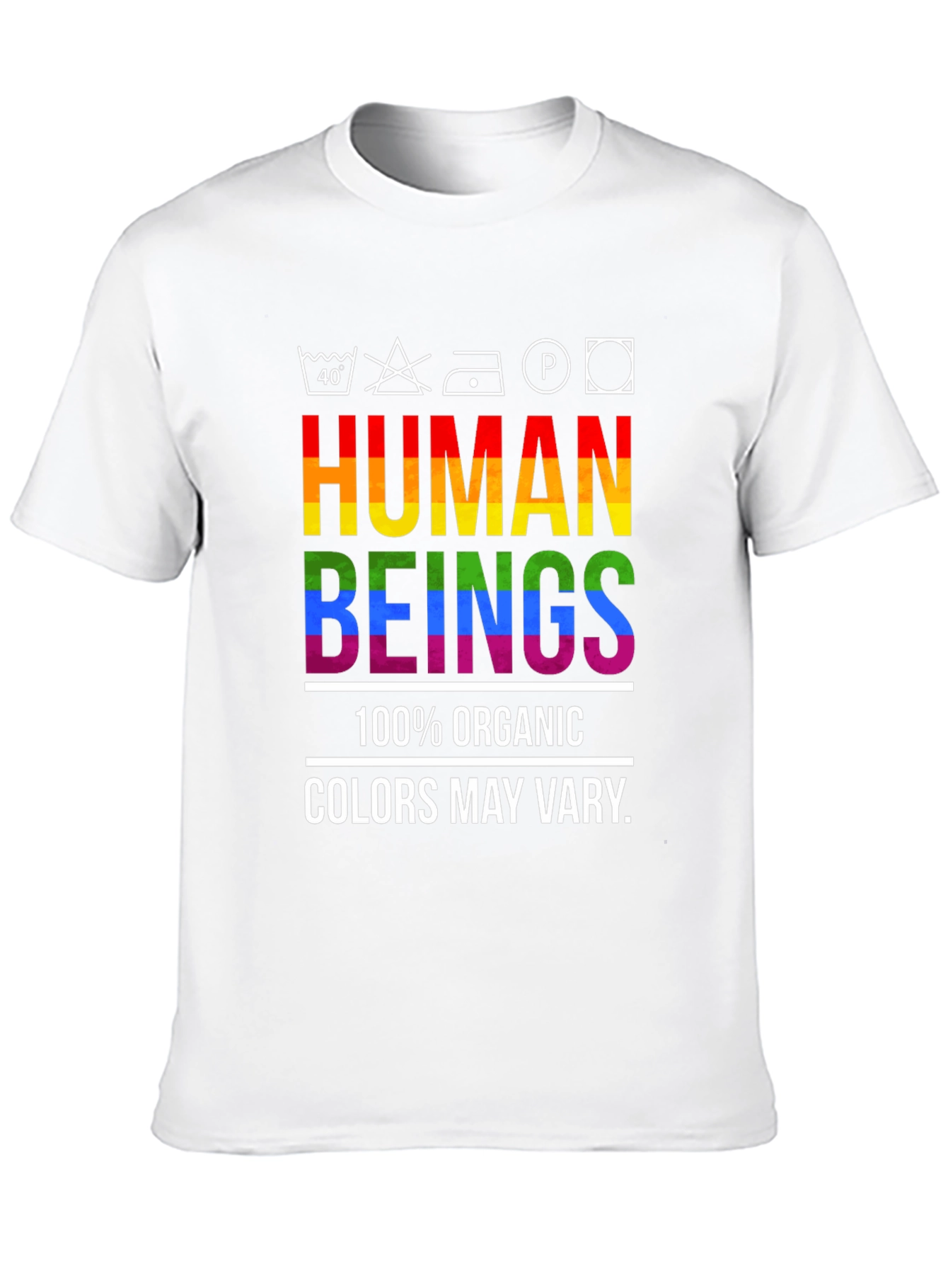 Human Beings Organic Rainbow Pride T-Shirt