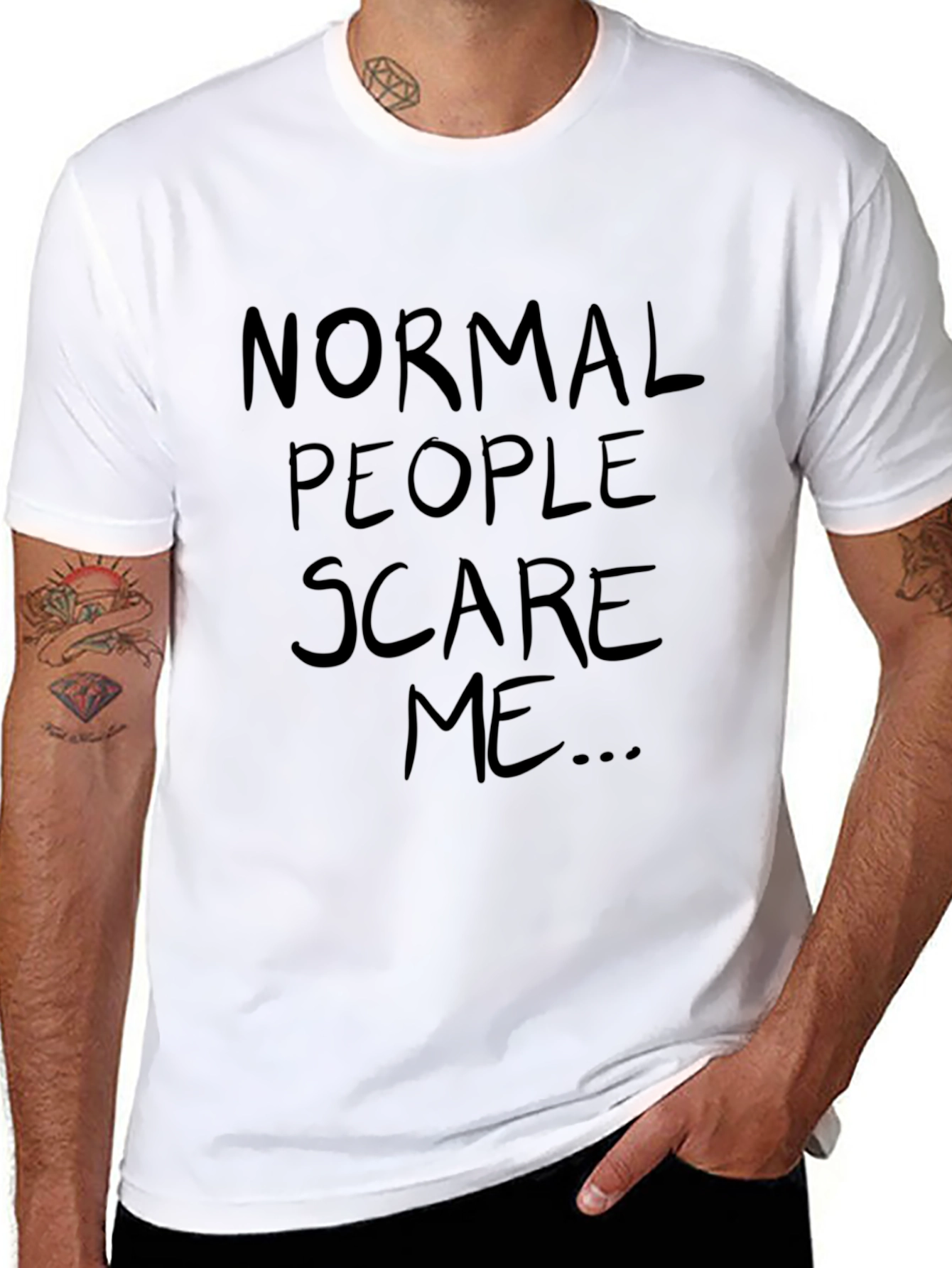 Normal People Scare Me Graphic Tee