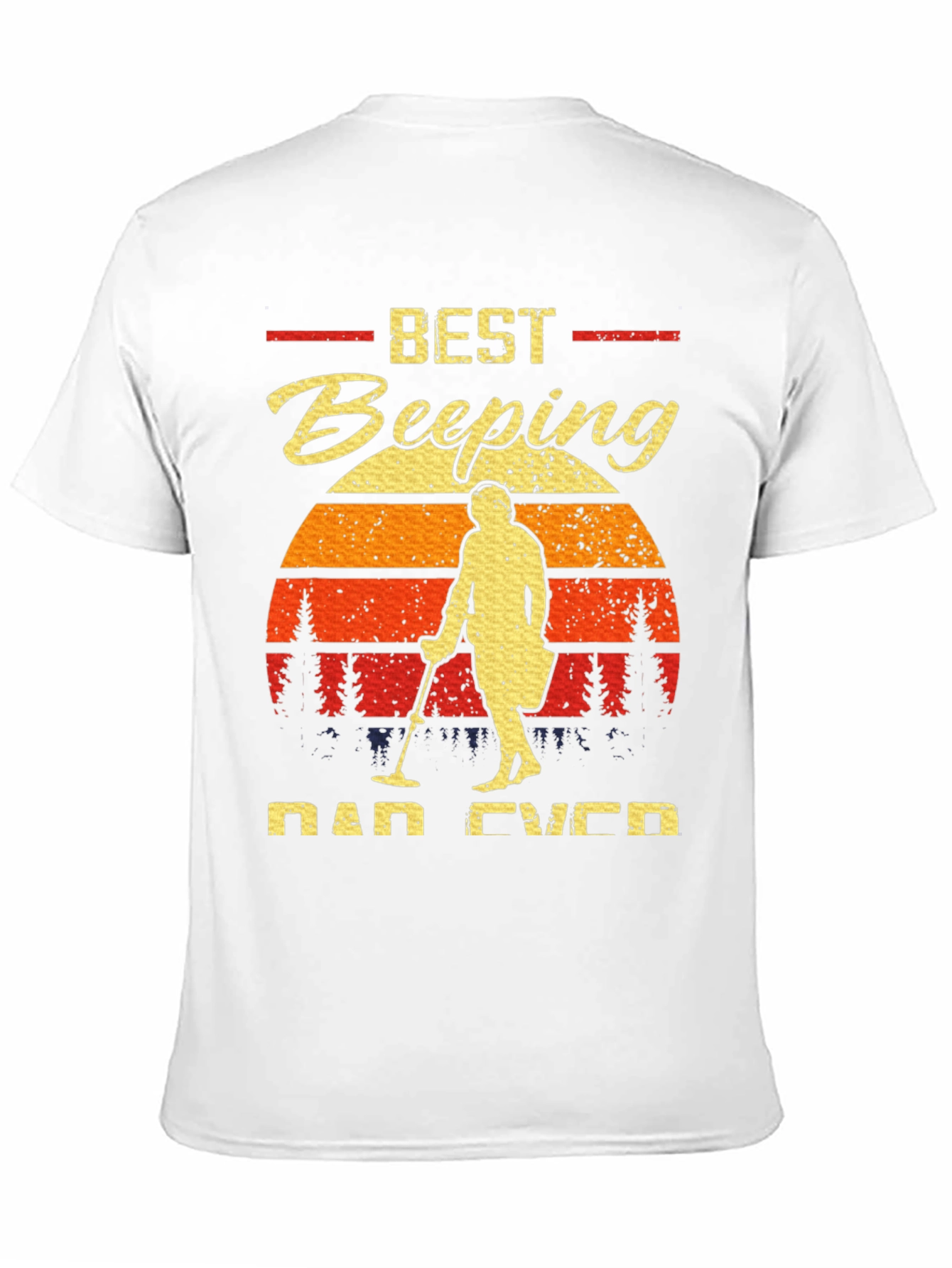 Best Beeping Dad Ever Black T-Shirt