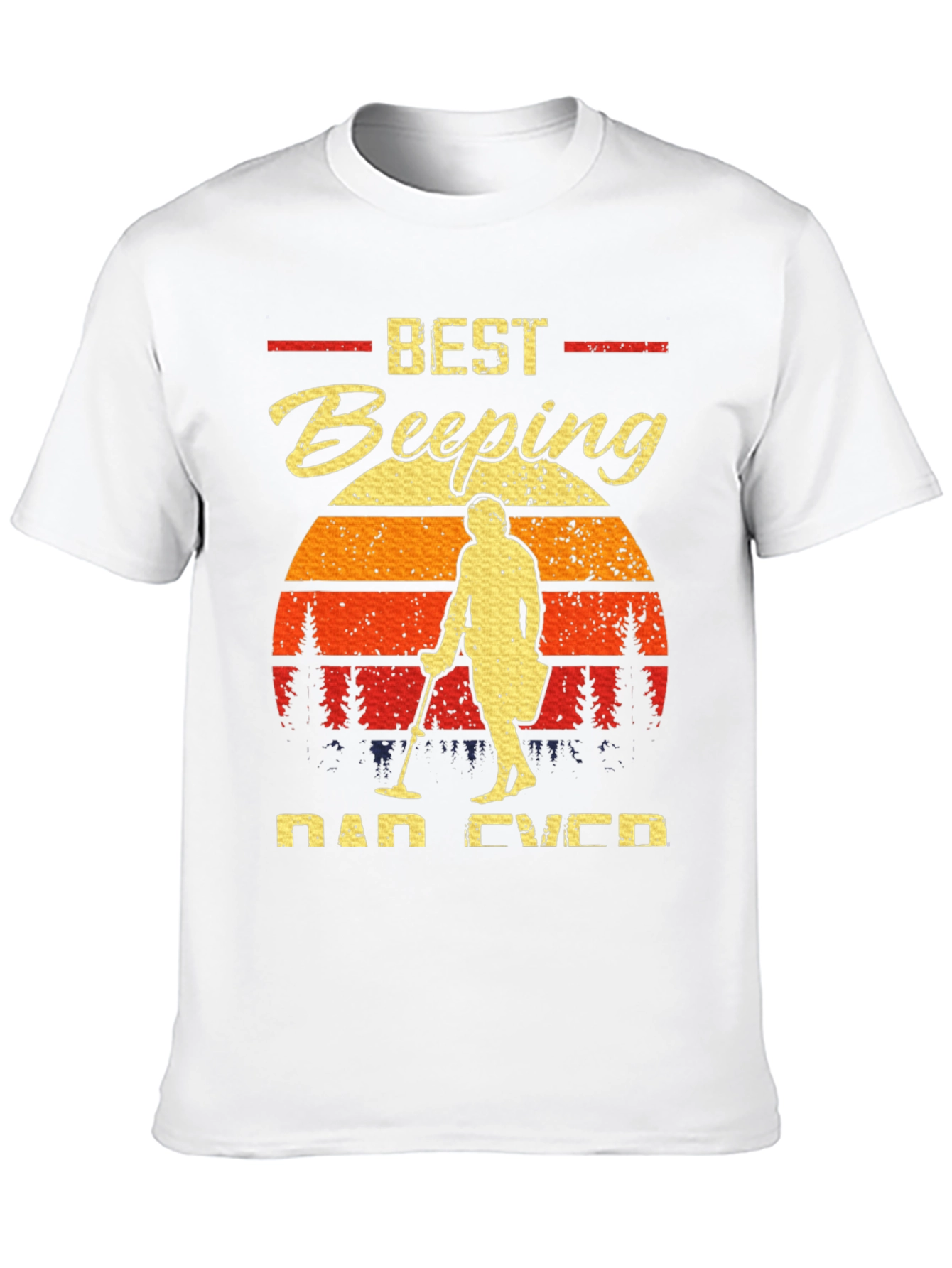Best Beeping Dad Ever Black T-Shirt