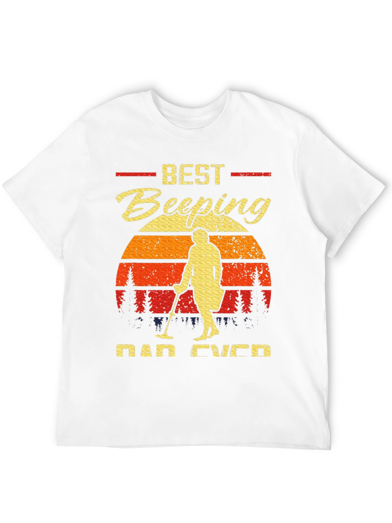 Best Beeping Dad Ever Black T-Shirt
